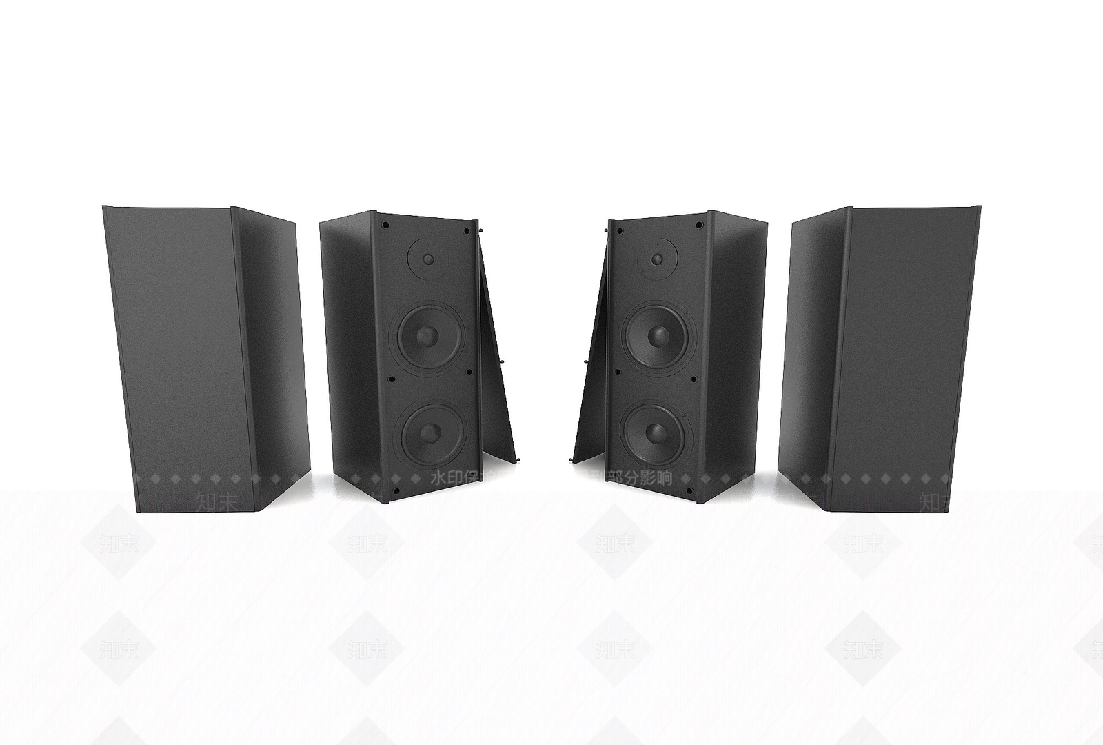 现代风格音响3D模型下载【ID:1194632429】