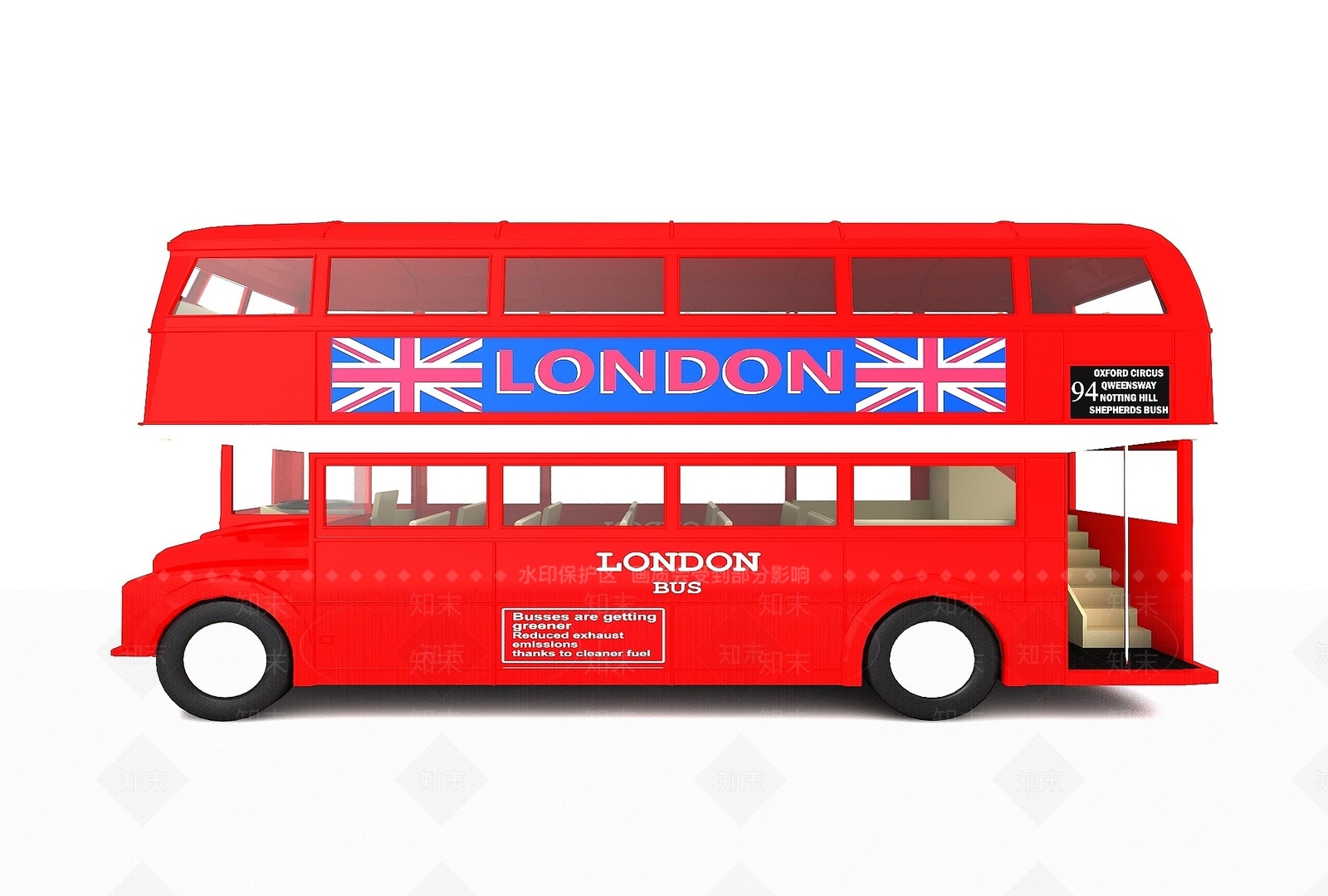 现代风格巴士3D模型下载【ID:1194632583】