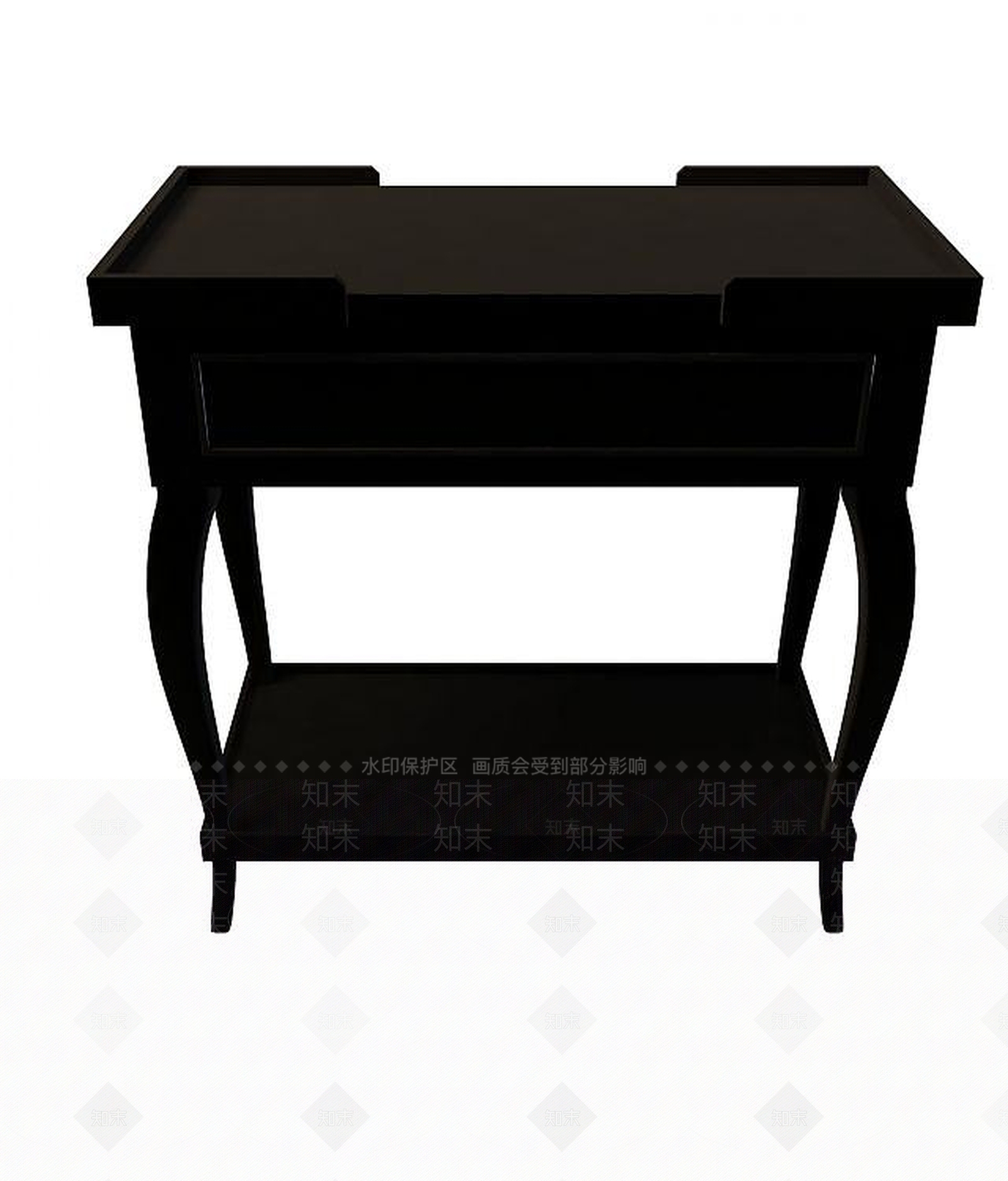 现代抽屉边几3D模型下载【ID:1194634376】