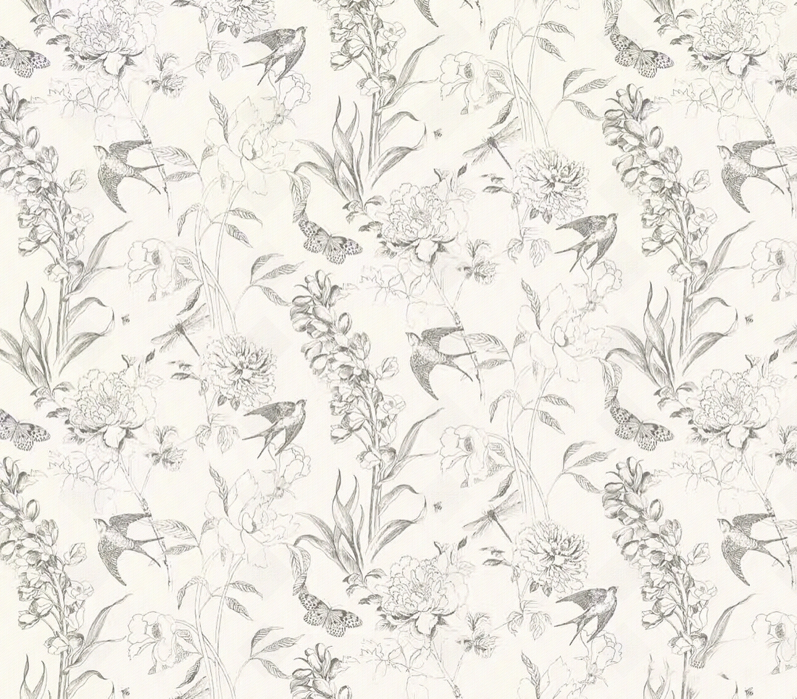 法式复古花鸟壁纸贴图下载【ID:1194634777】