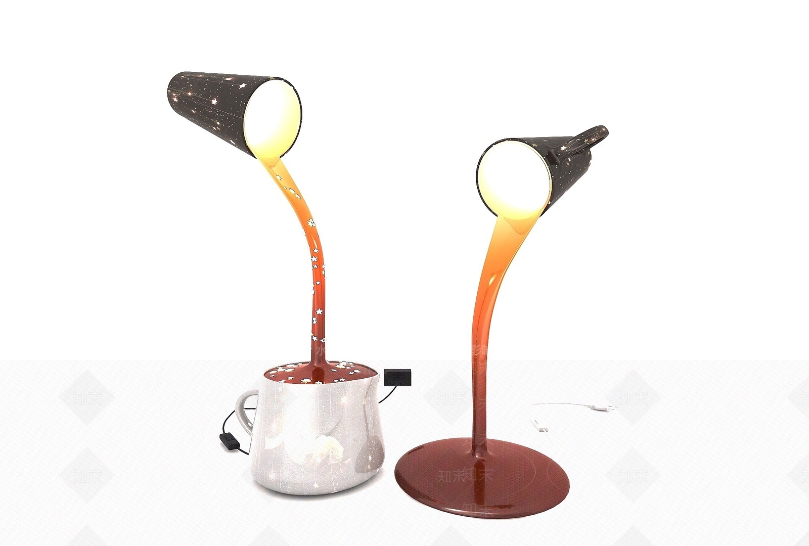 现代风格儿童房台灯3D模型下载【ID:1194635527】