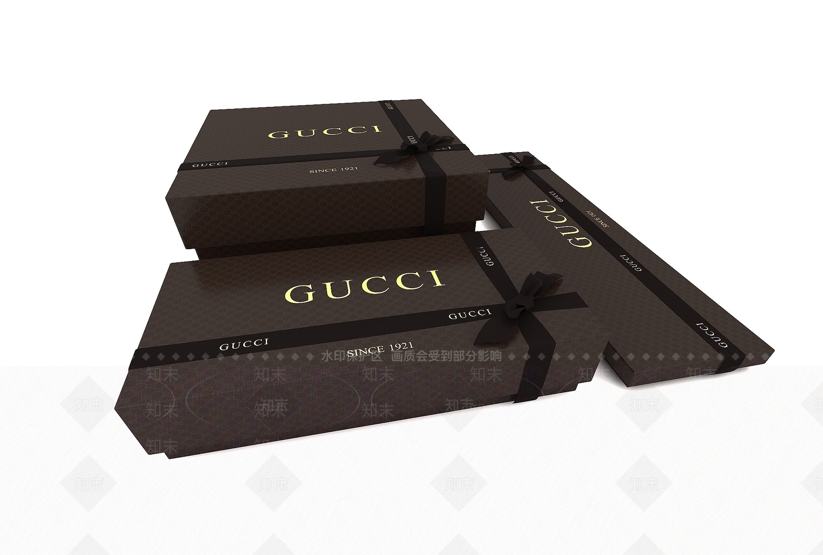 现代风格礼物盒3D模型下载【ID:1194635979】