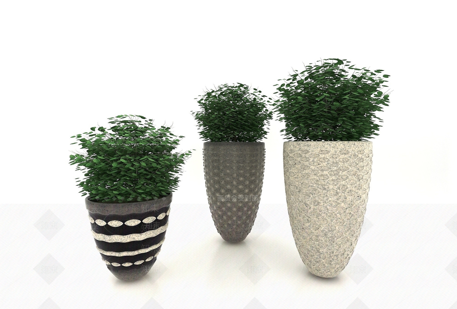 现代风格植物3D模型下载【ID:1194636931】