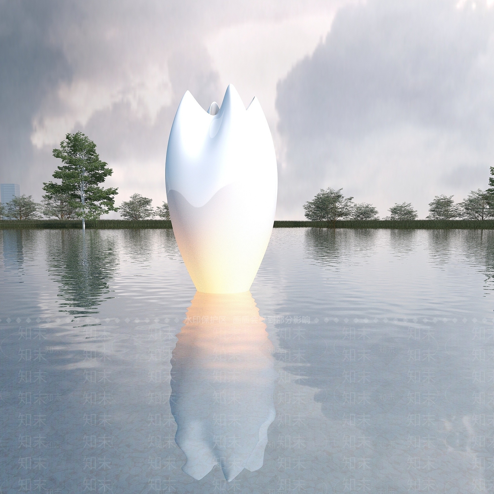 现代艺术雕塑小品3D模型下载【ID:1194637975】