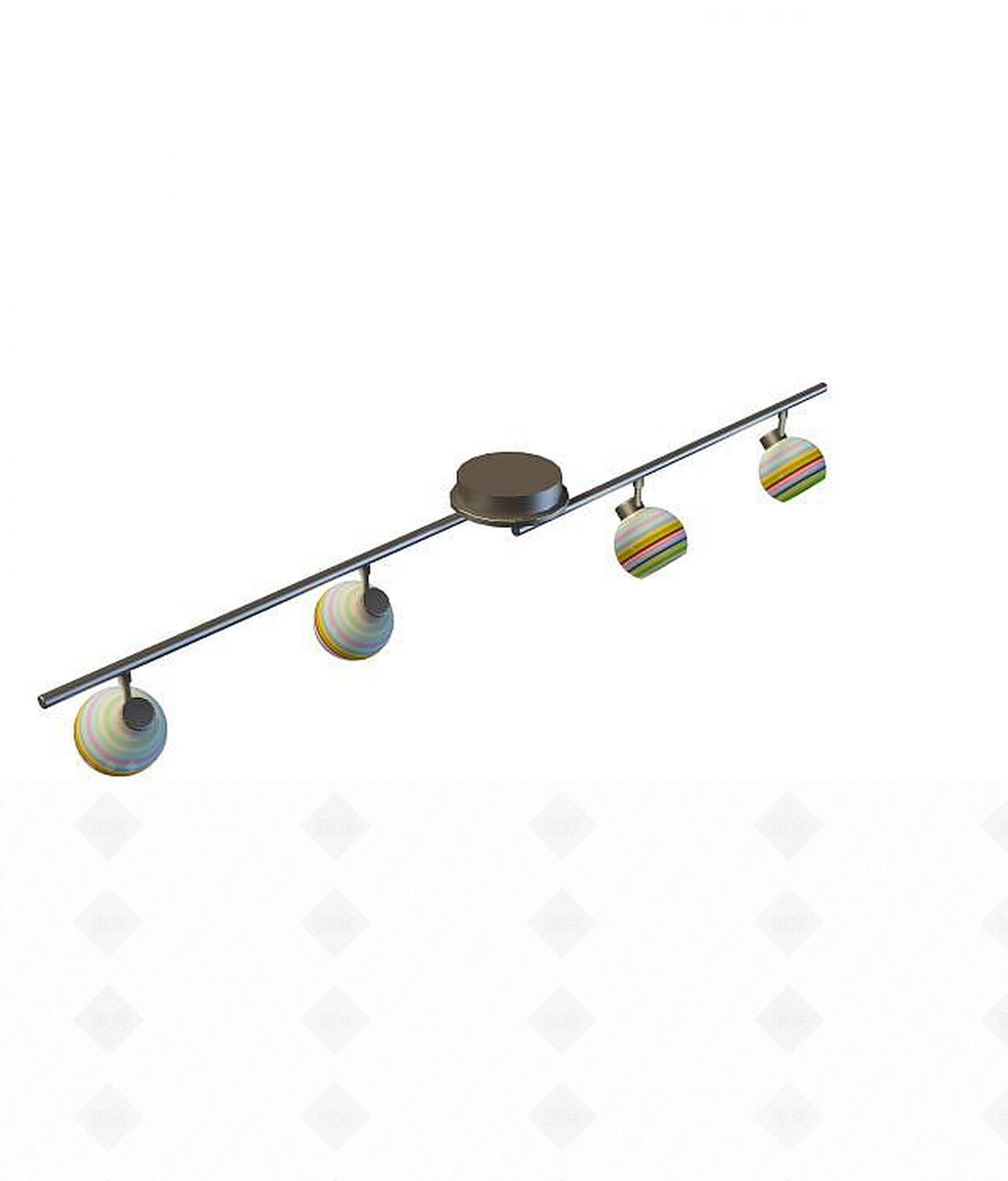 现代轨迹射灯3D模型下载【ID:1194638669】