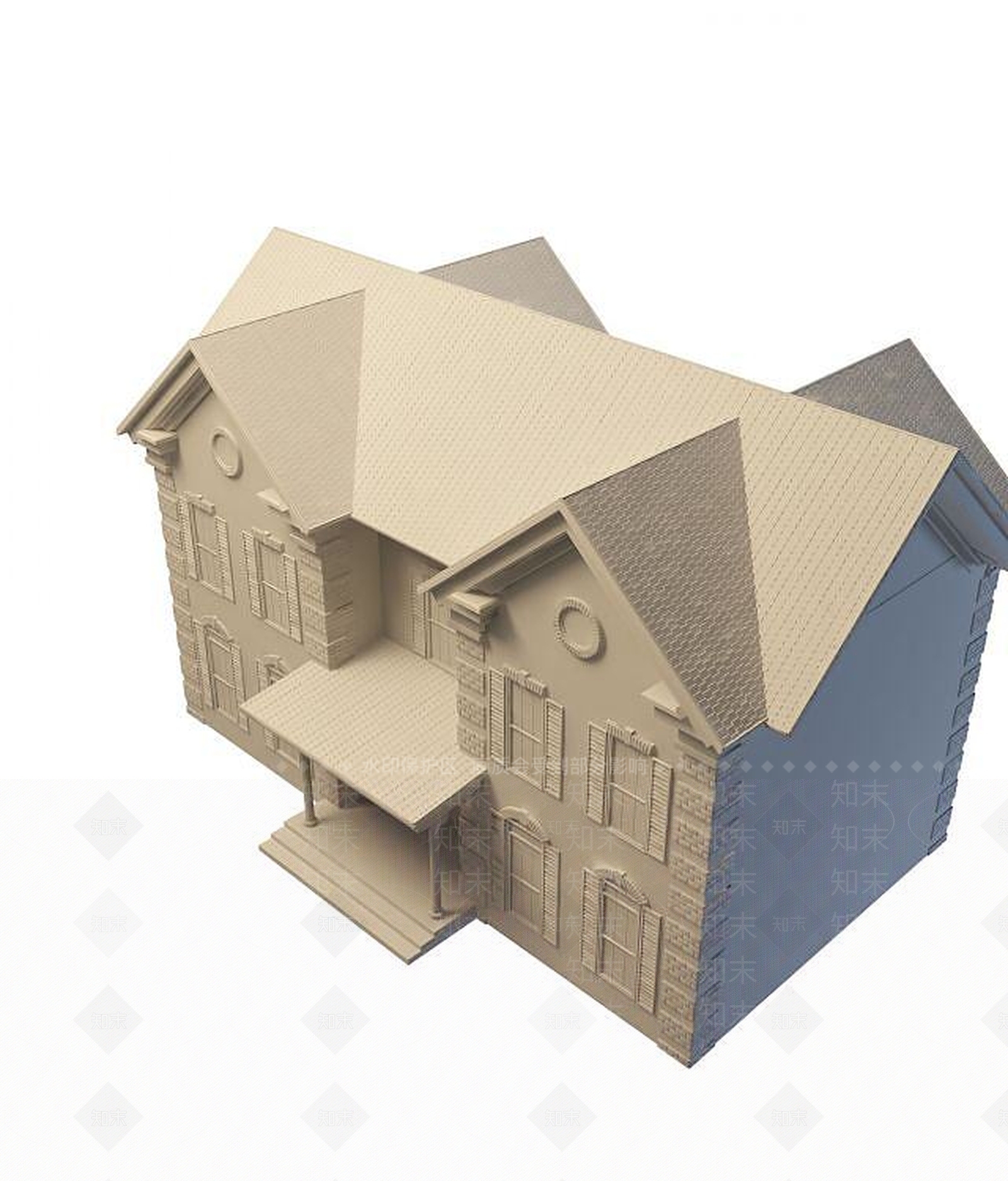 现代高档别墅3D模型下载【ID:1194638899】