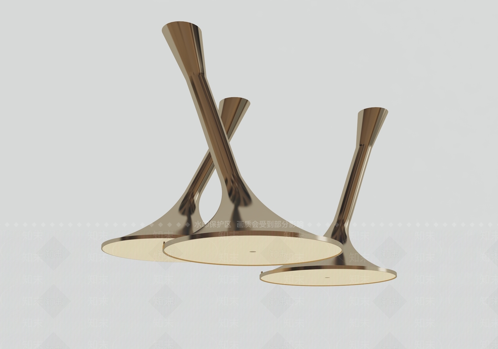 现代吧台吊灯3D模型下载【ID:1194639674】