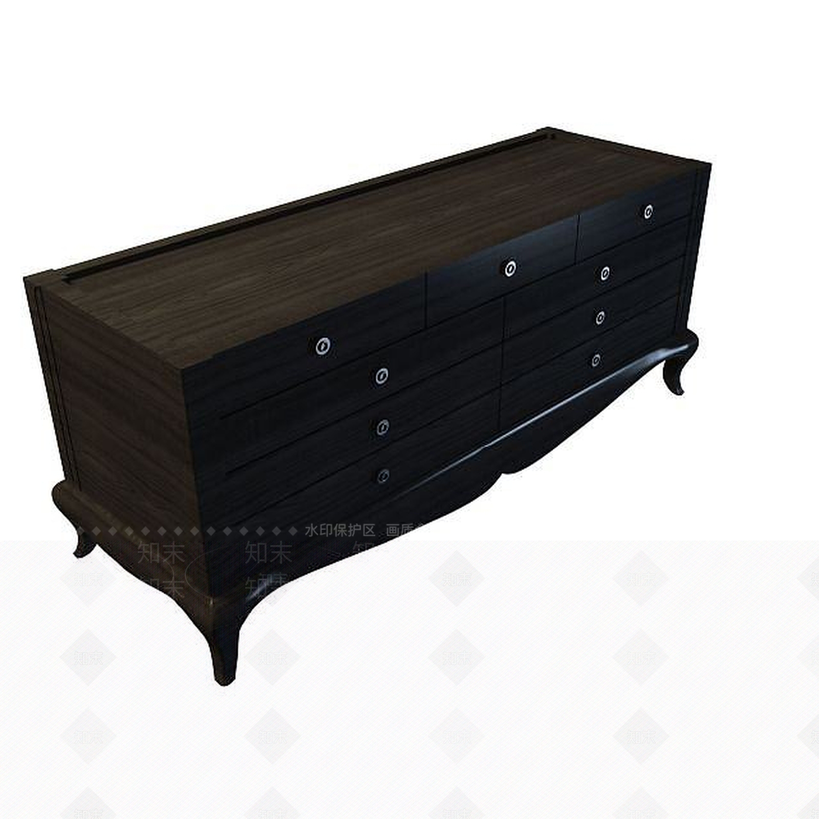 现代古典边柜3D模型下载【ID:1194642009】