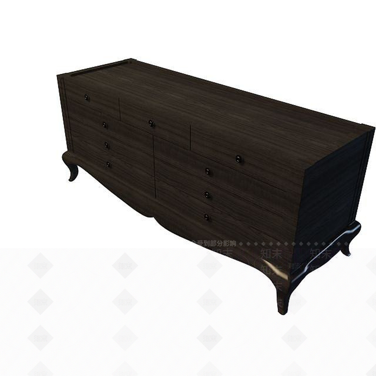 现代古典边柜3D模型下载【ID:1194642009】
