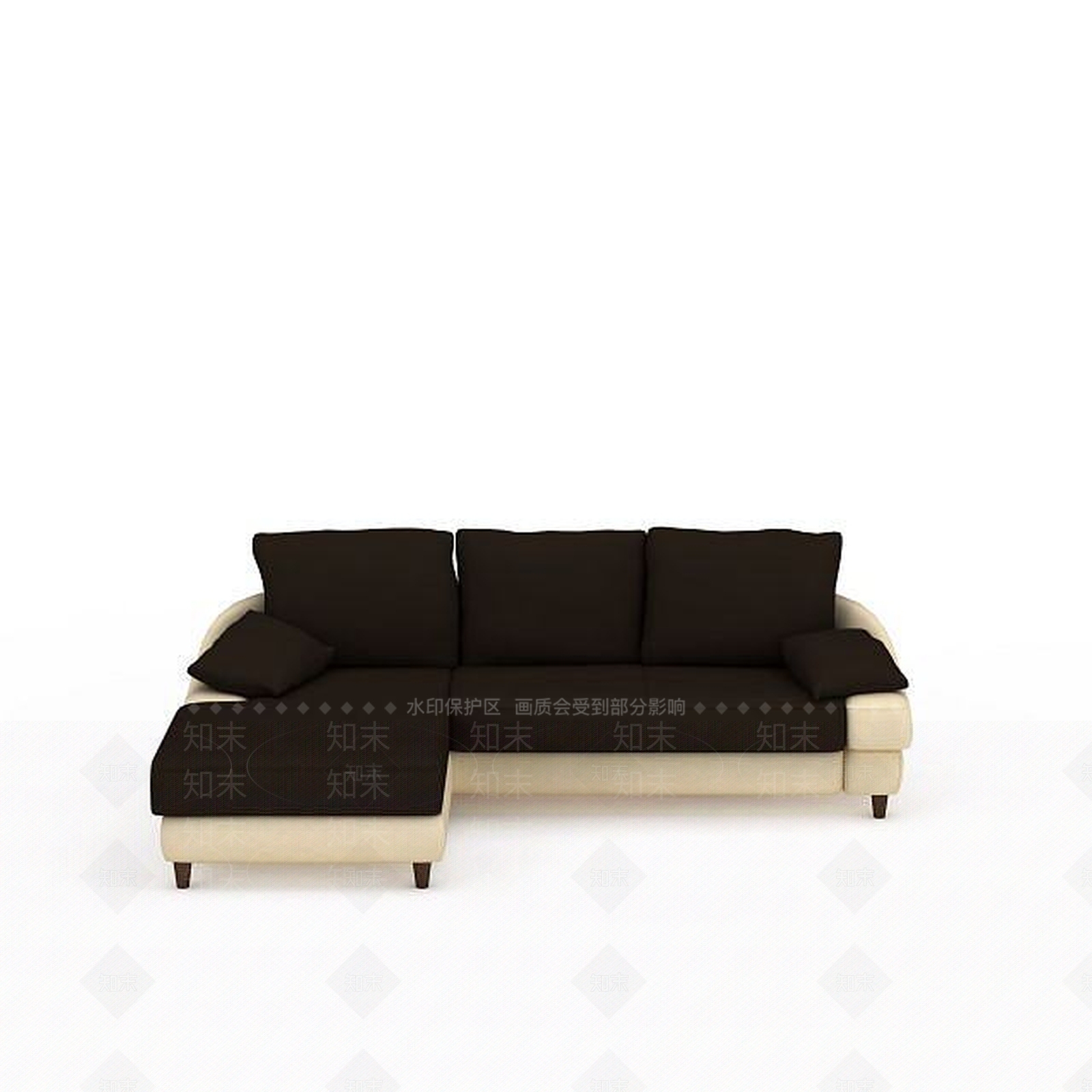 现代双人沙发3D模型下载【ID:1194642748】