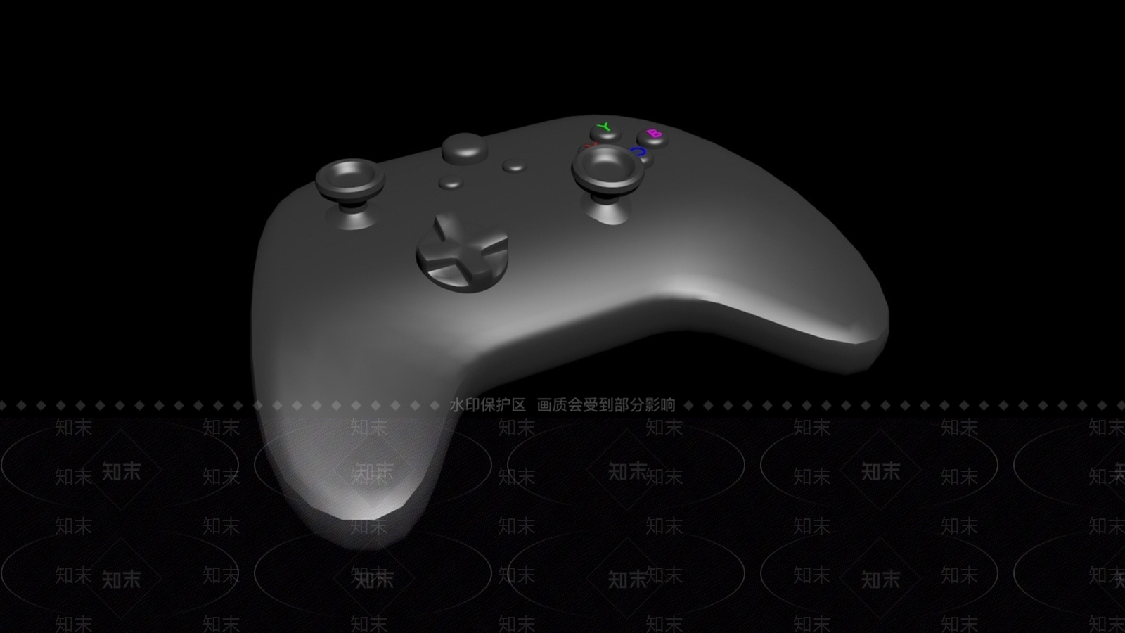 现代游戏手柄3D模型下载【ID:1194642999】