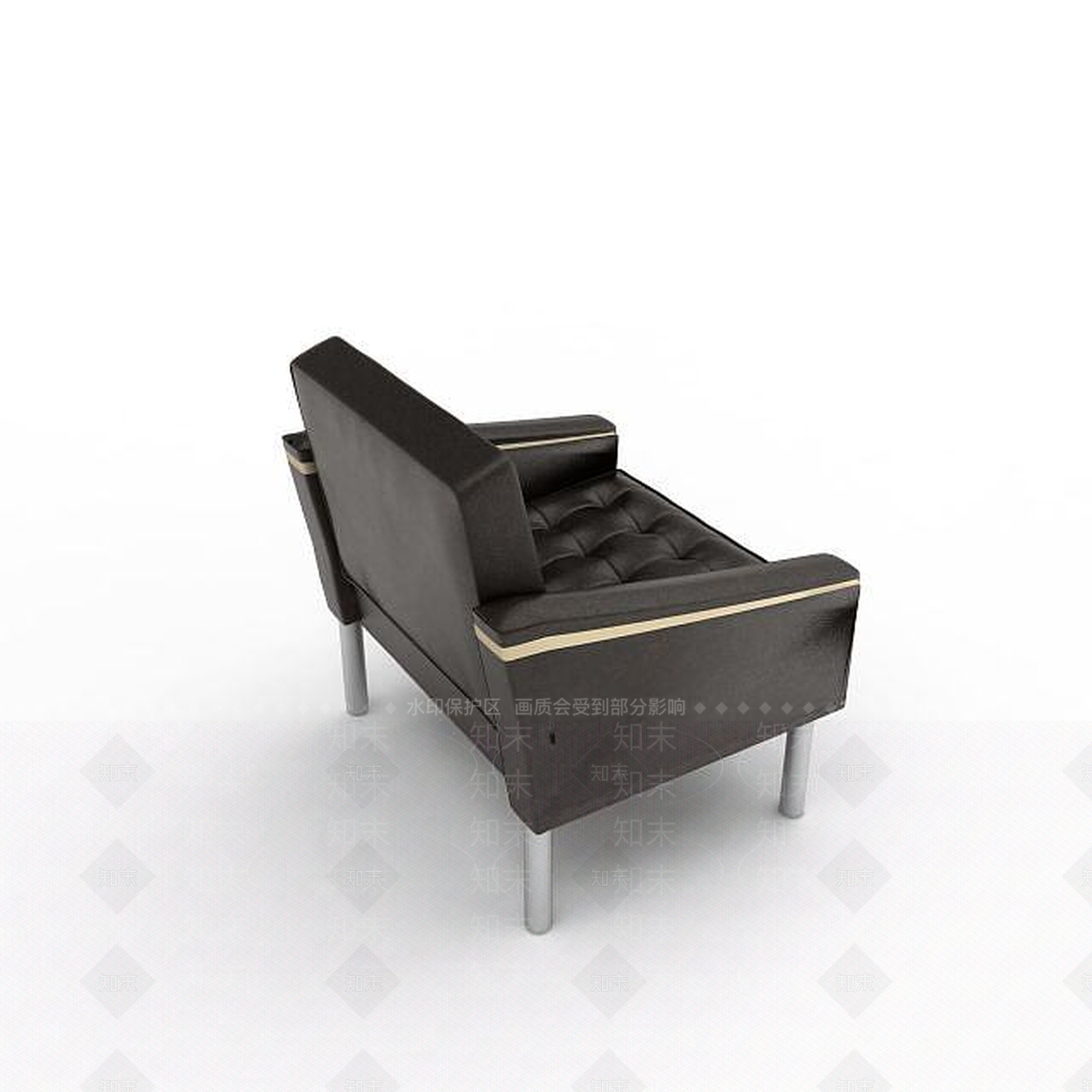 现代双人沙发3D模型下载【ID:1194643607】