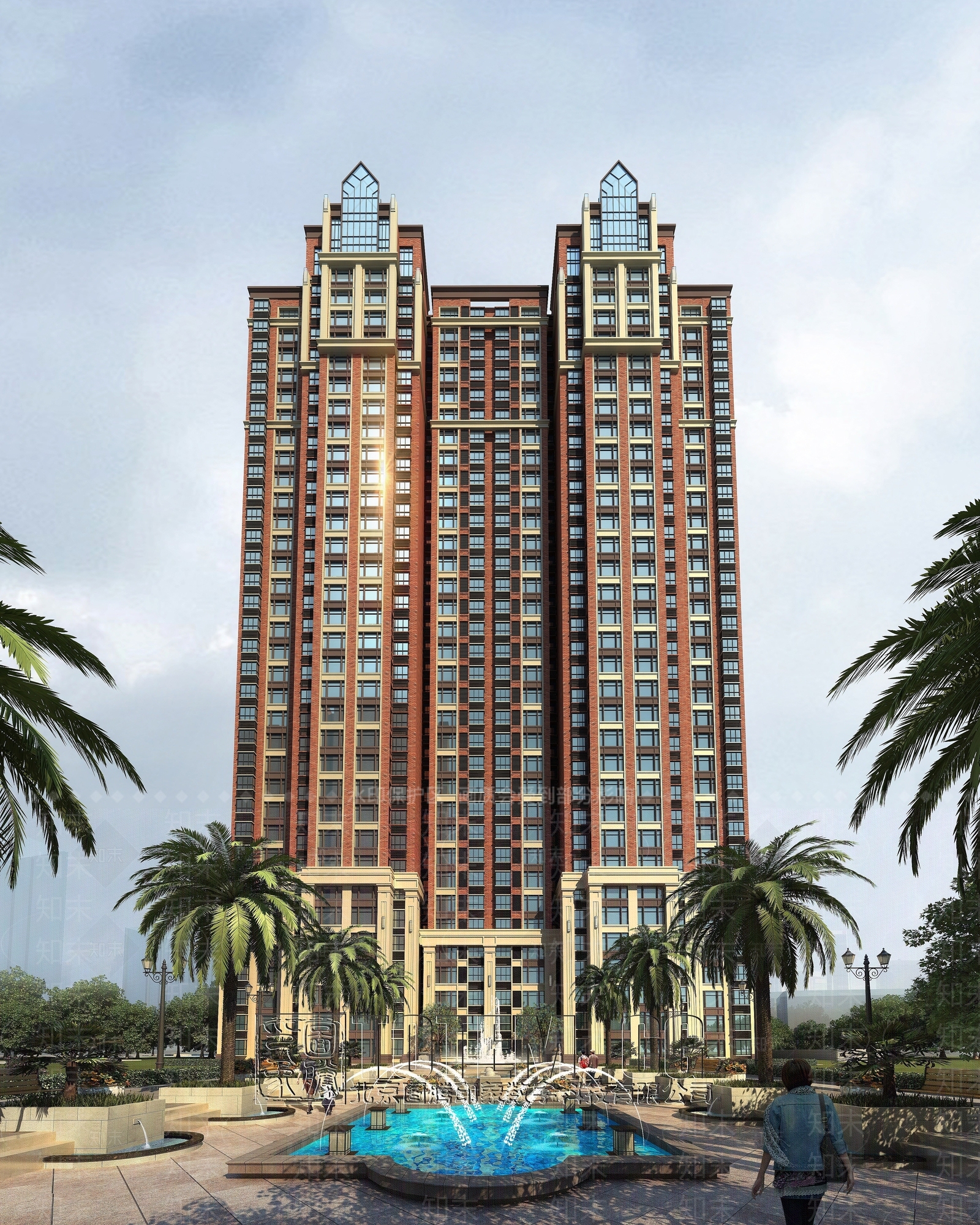 现代城市住宅3D模型下载【ID:1194645048】