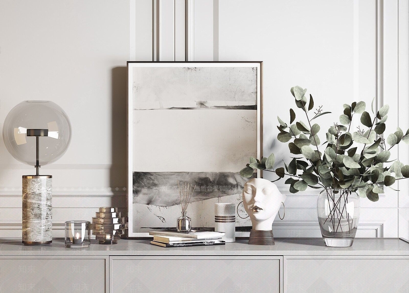 现代桌面摆件饰品3D模型下载【ID:1194645553】