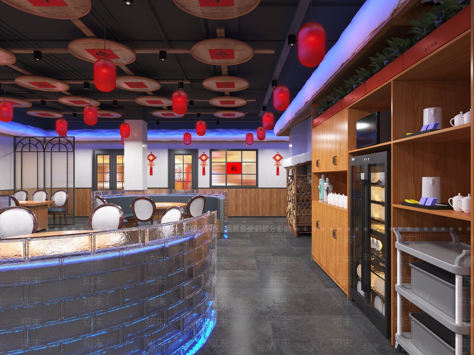 现代其他餐饮空间3D模型下载【ID:1194646231】