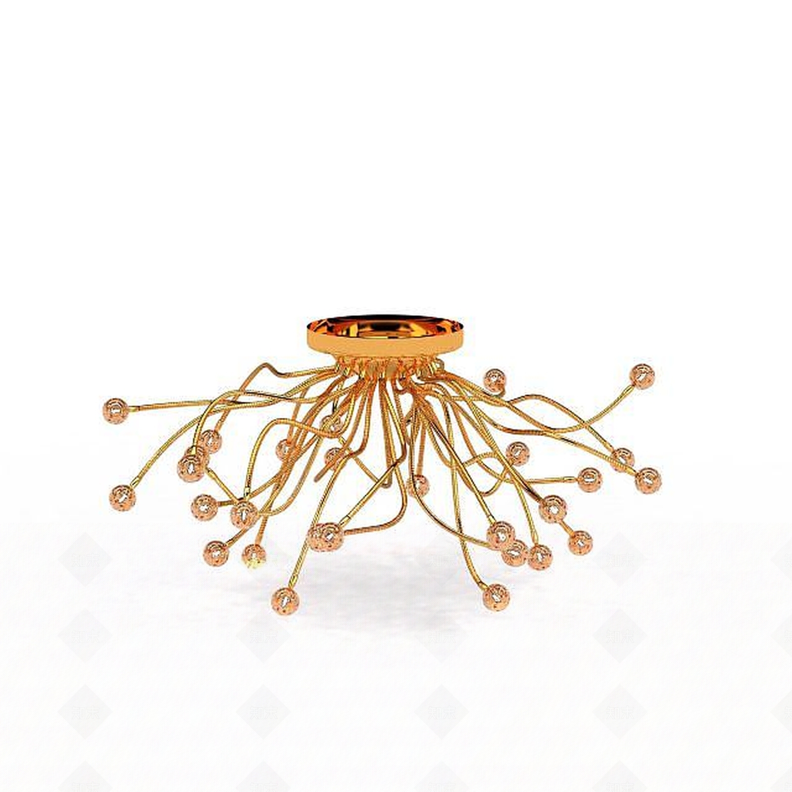 现代灯具组合3D模型下载【ID:1194646270】