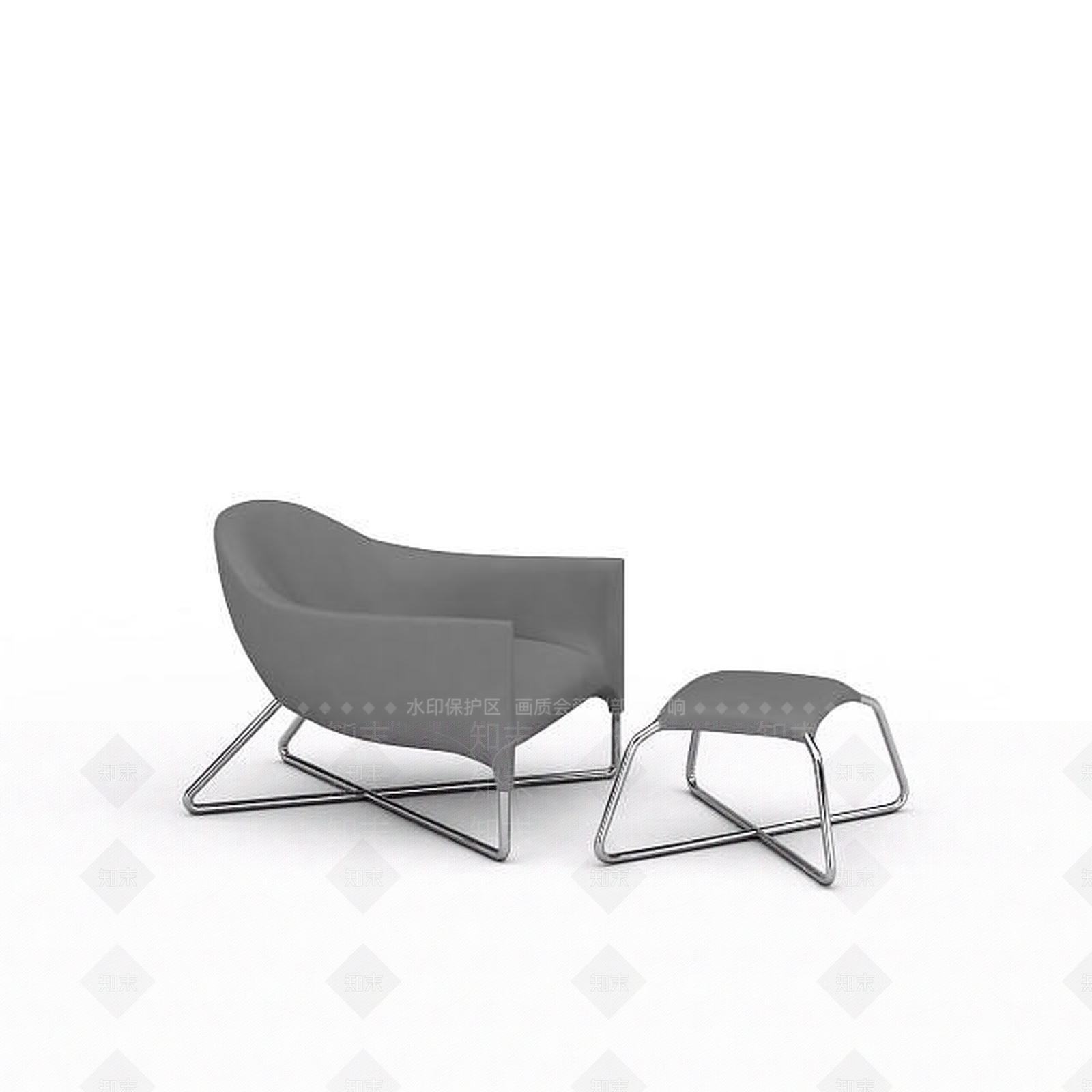 现代双人沙发3D模型下载【ID:1198949498】