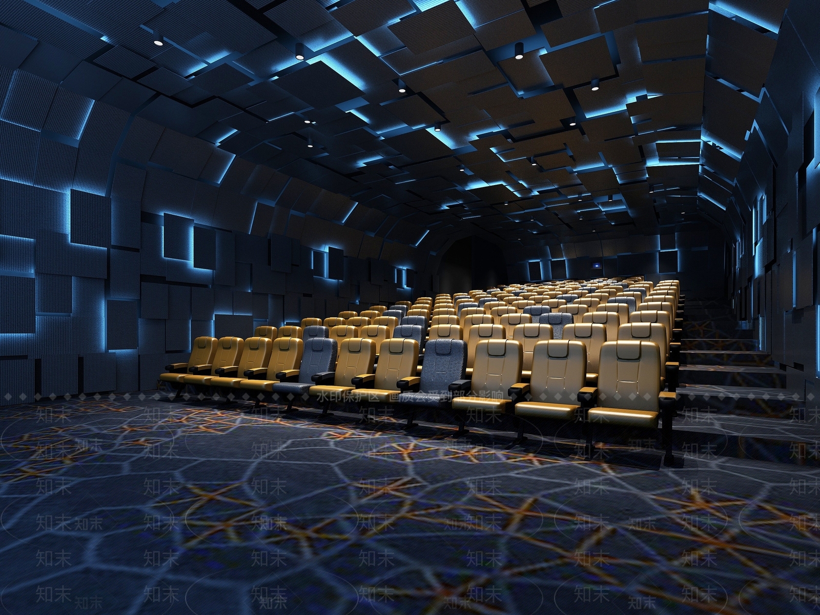 现代科幻电影院3D模型下载【ID:1194648447】