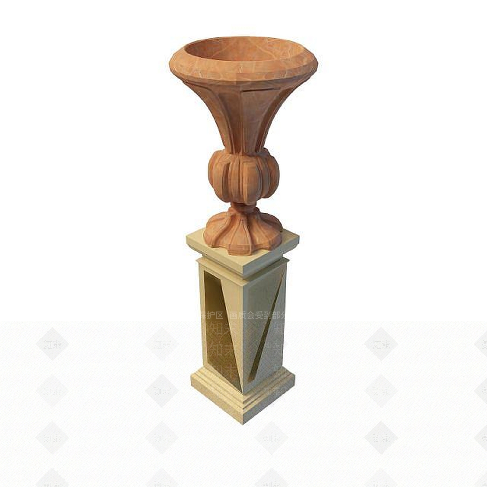 现代园林小品3D模型下载【ID:1194649177】