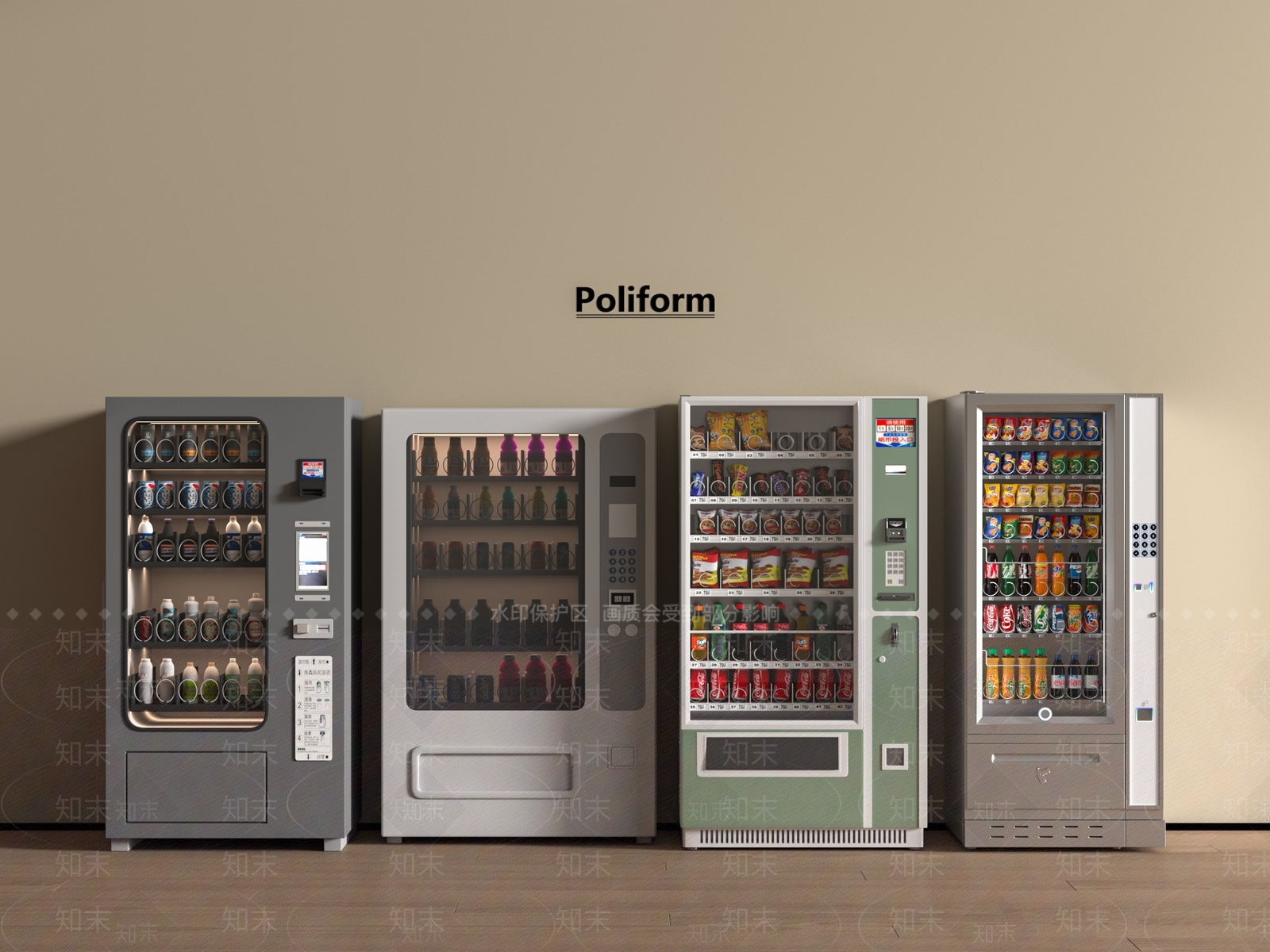 自动售卖机SU模型下载【ID:1194650599】
