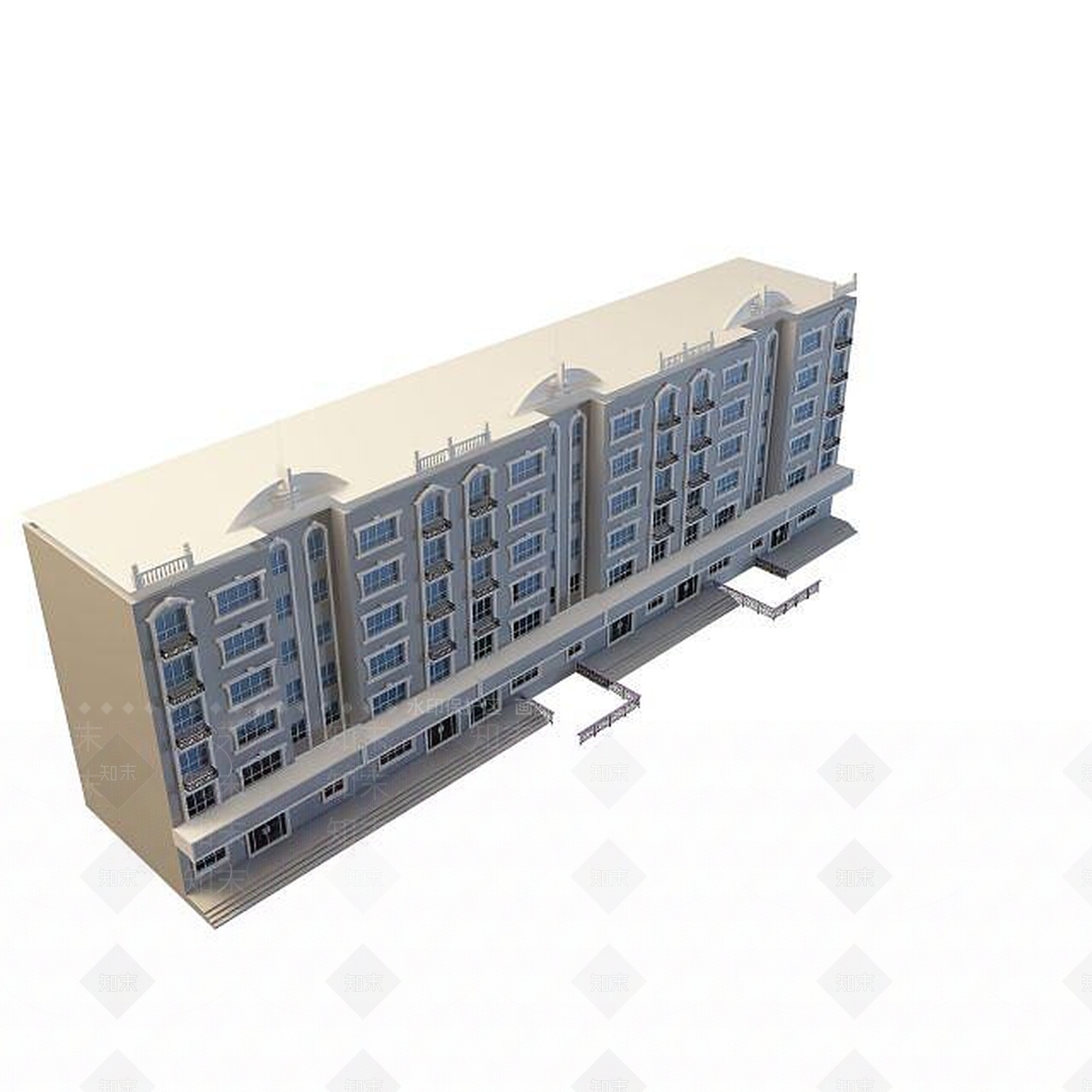 现代楼3D模型下载【ID:1194650862】