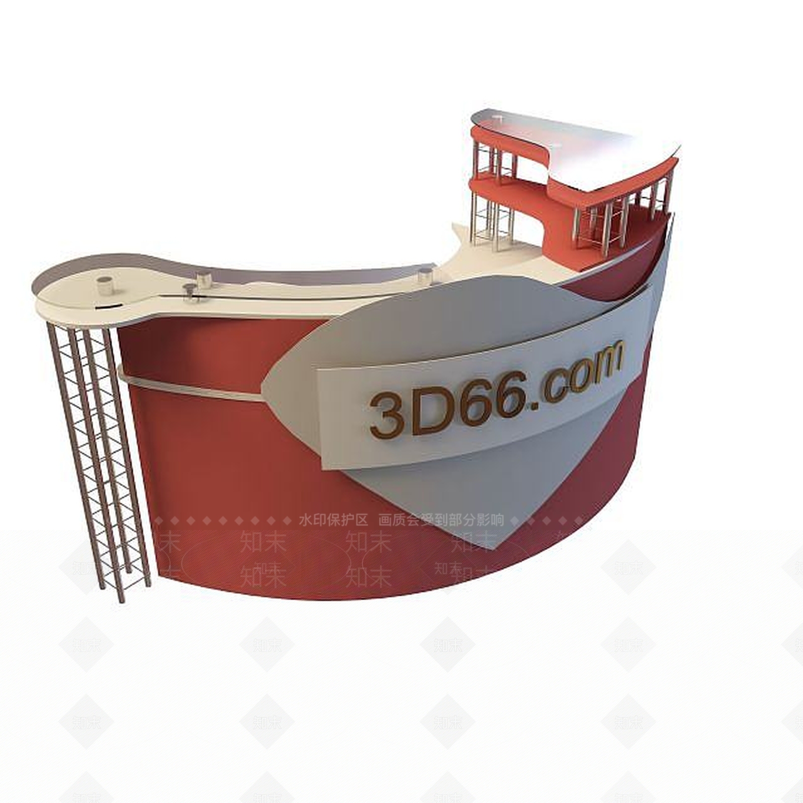 现代创意柜子3D模型下载【ID:1194651217】