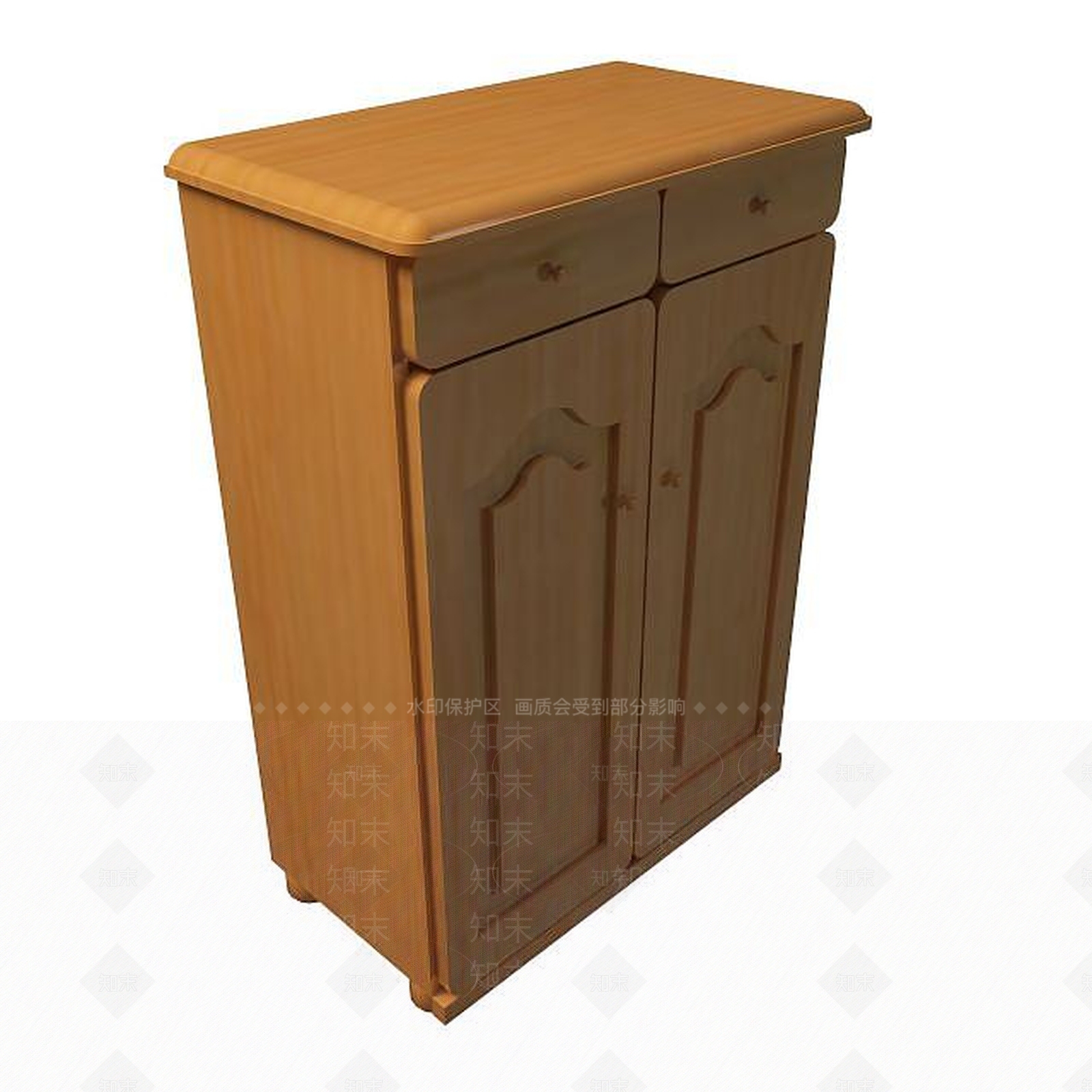 现代卧室实木衣柜3D模型下载【ID:1194651239】