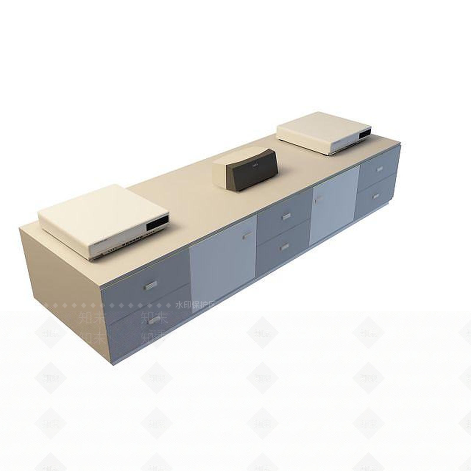 现代简约电视柜3D模型下载【ID:1194651313】