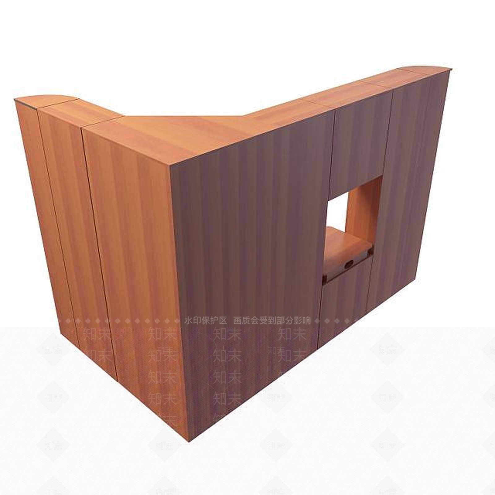 现代豪华办公文件柜3D模型下载【ID:1194651555】