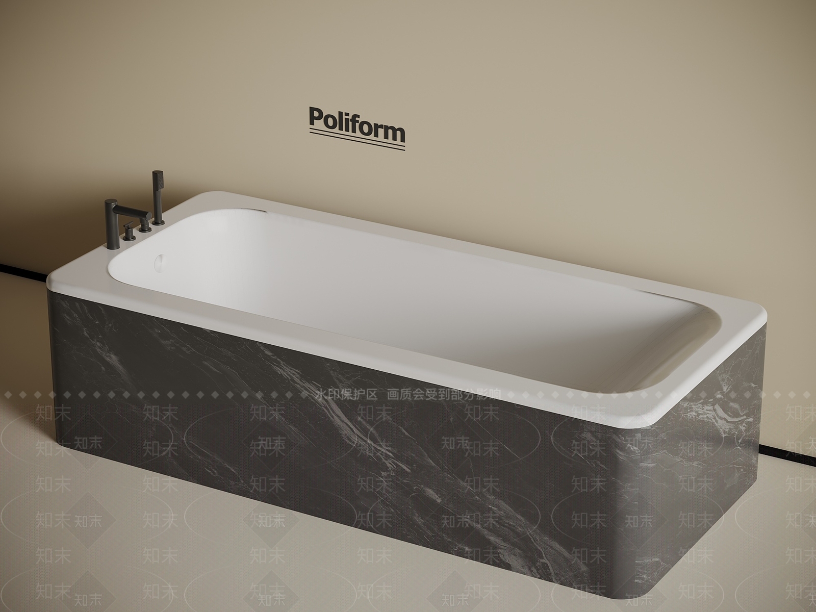 浴缸SU模型下载【ID:1194651766】