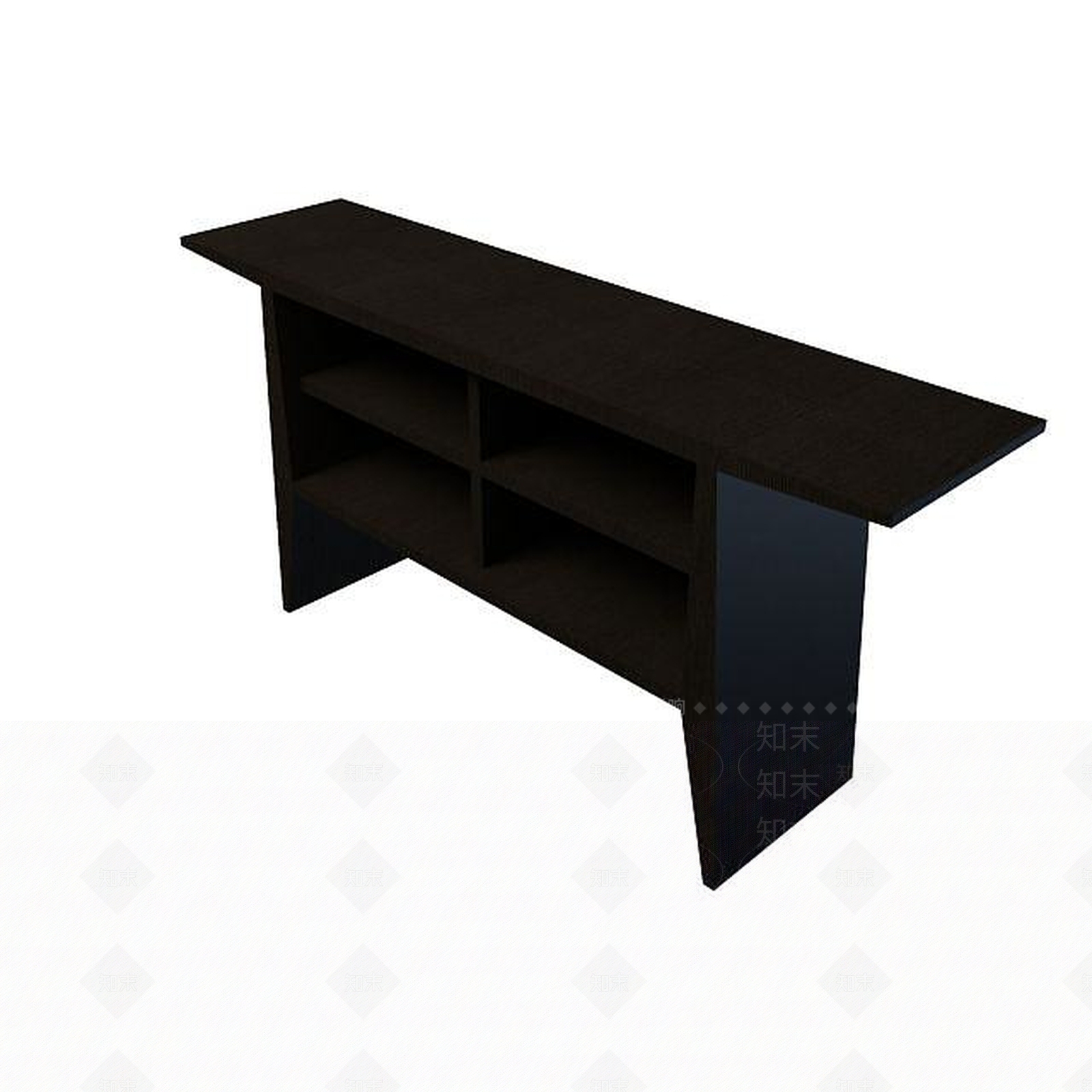 现代简易实木边柜3D模型下载【ID:1194651820】