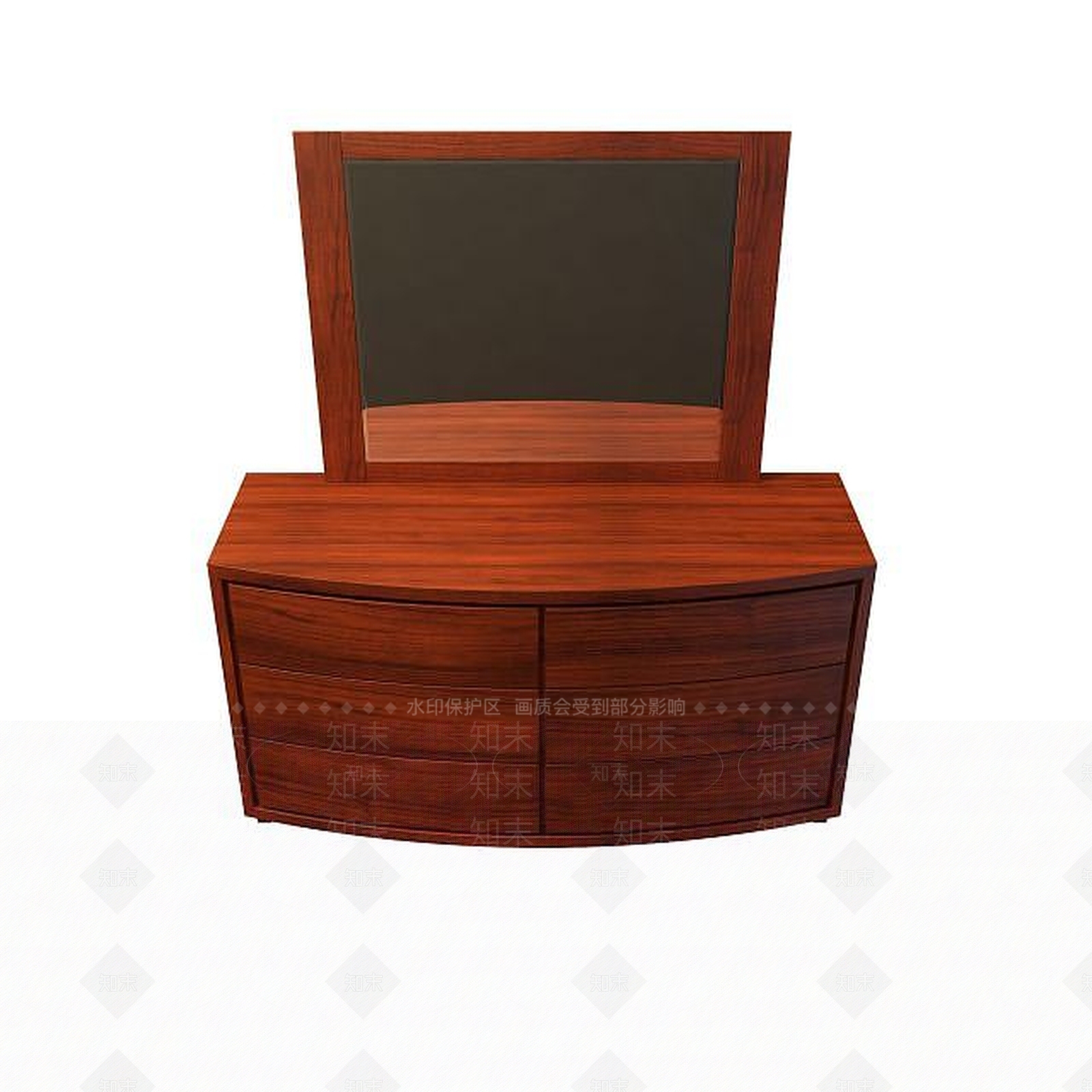 现代床边柜3D模型下载【ID:1194652162】
