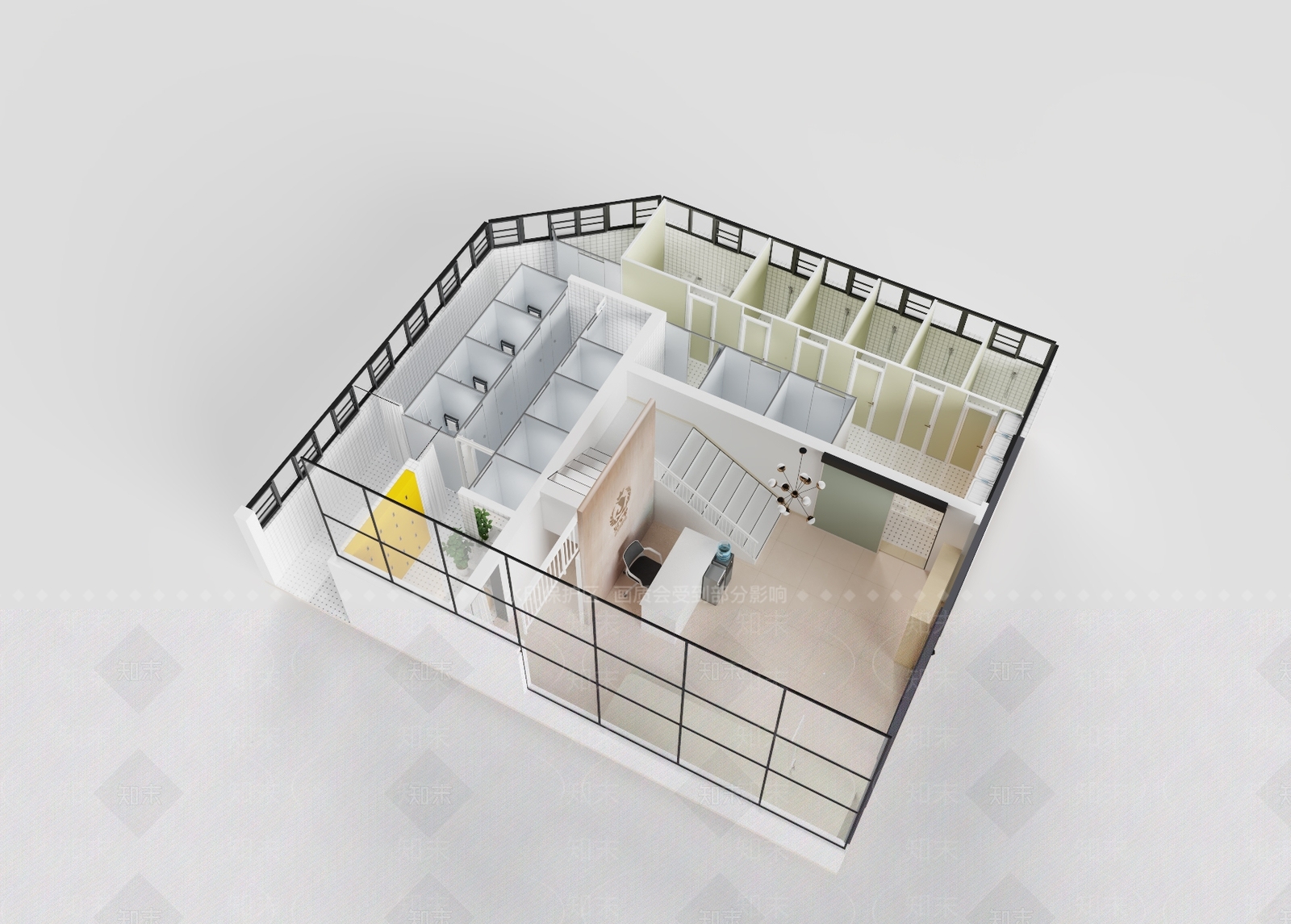 现代鸟瞰规划3D模型下载【ID:1194652701】
