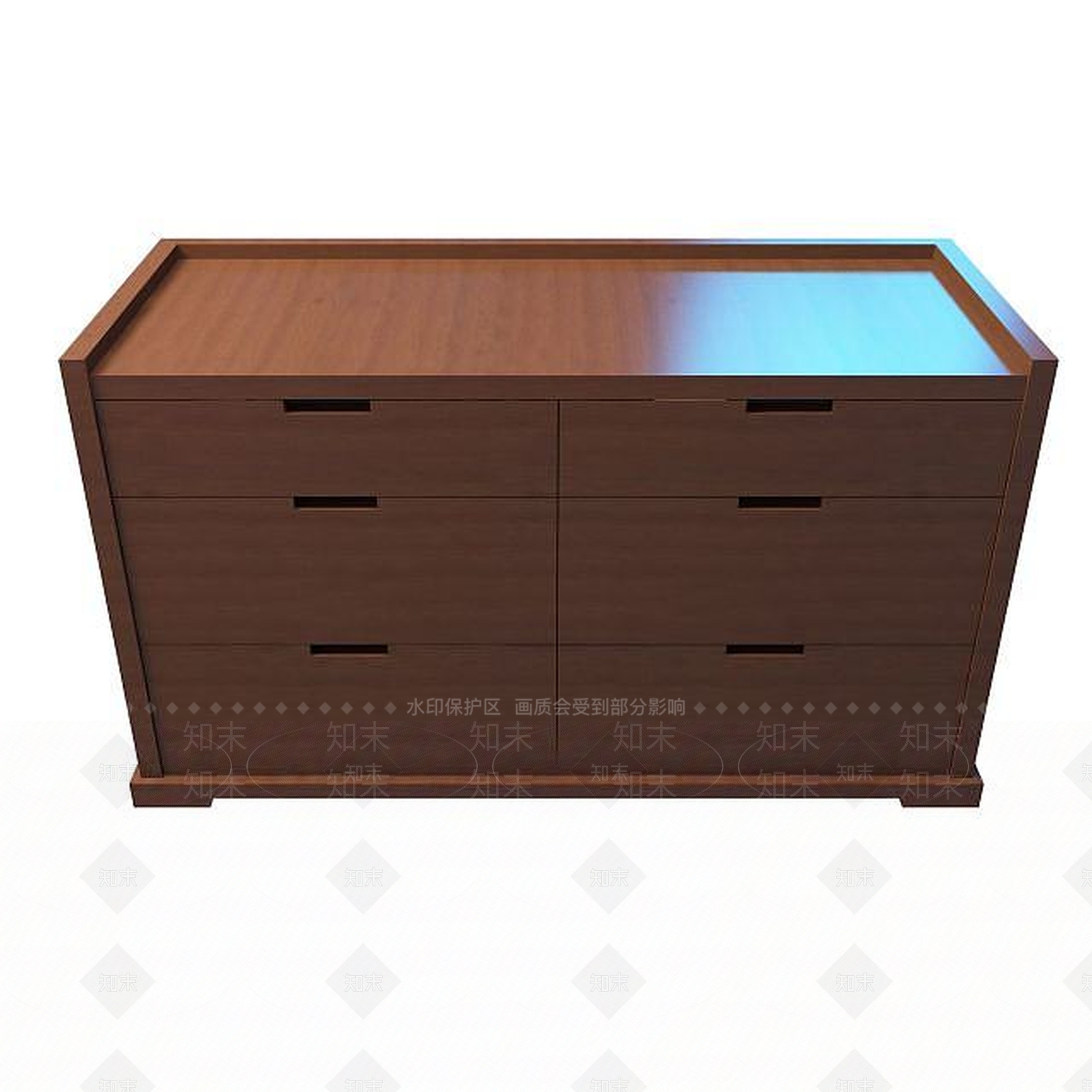 现代客厅实木边柜3D模型下载【ID:1194653057】