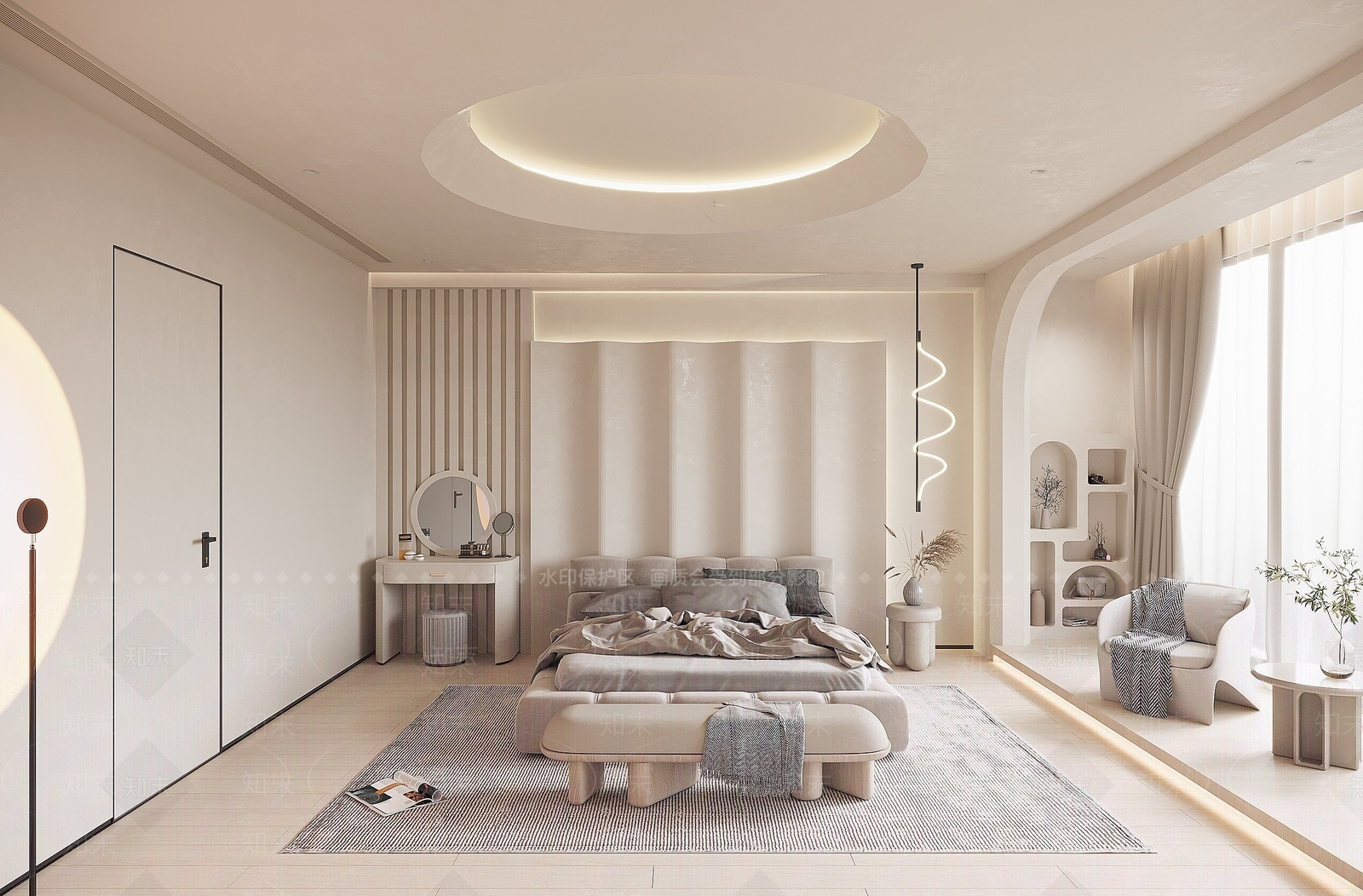 现代卧室衣柜3D模型下载【ID:1194653927】