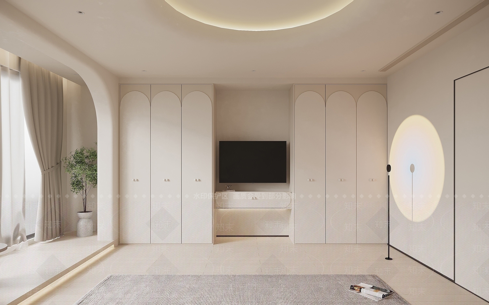 现代卧室衣柜3D模型下载【ID:1194653927】
