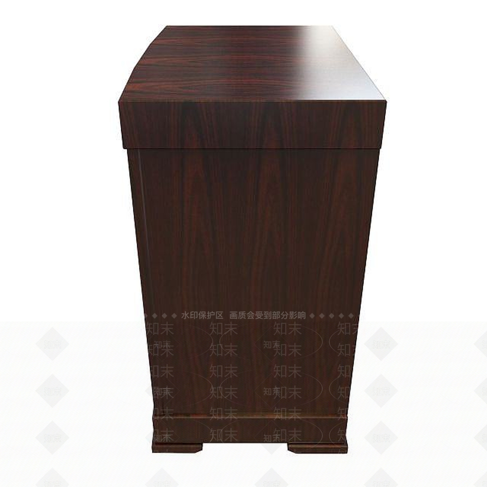 现代简约实木边柜3D模型下载【ID:1194656274】