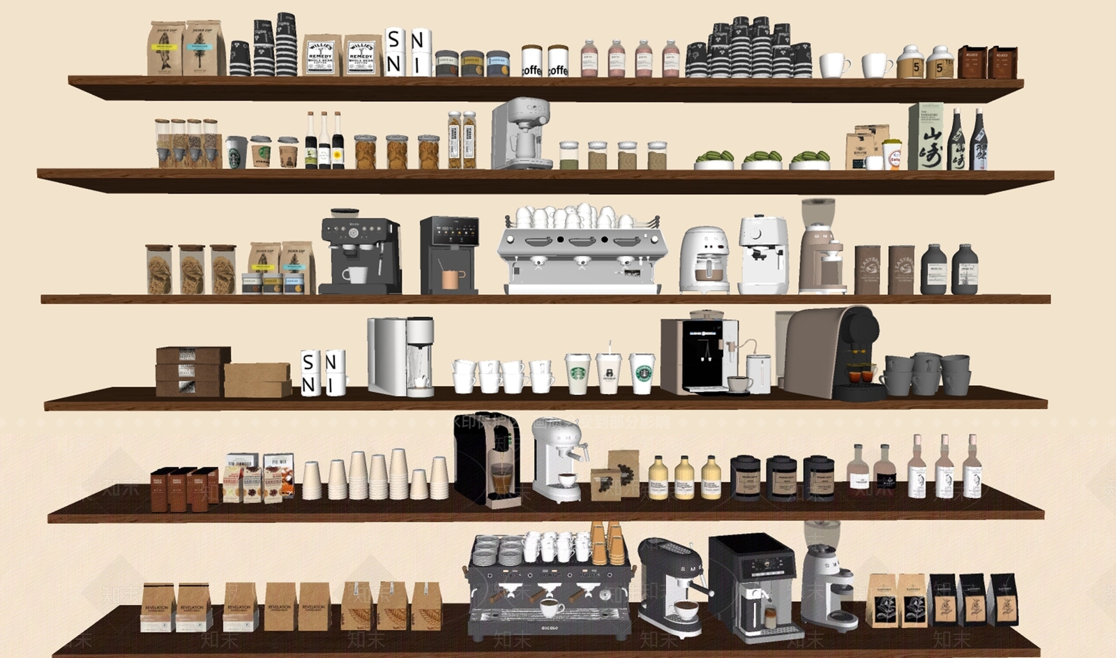 咖啡机SU模型下载【ID:1194656976】