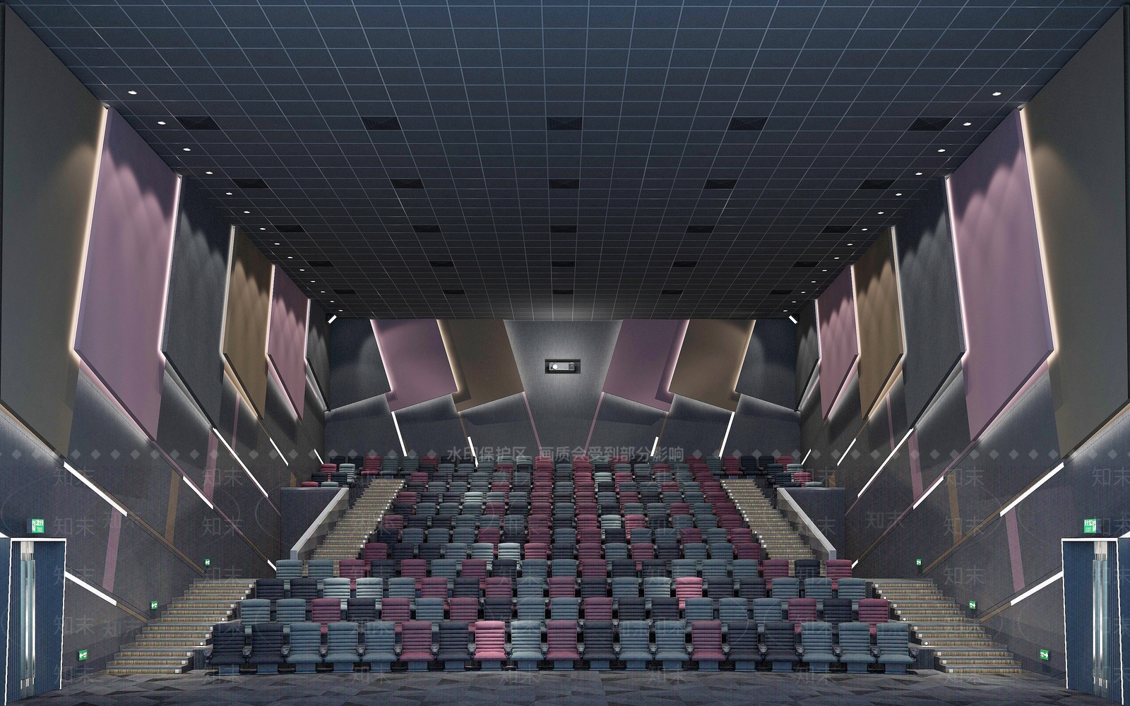 工业风大型工业风电影院3D模型下载【ID:1194660405】