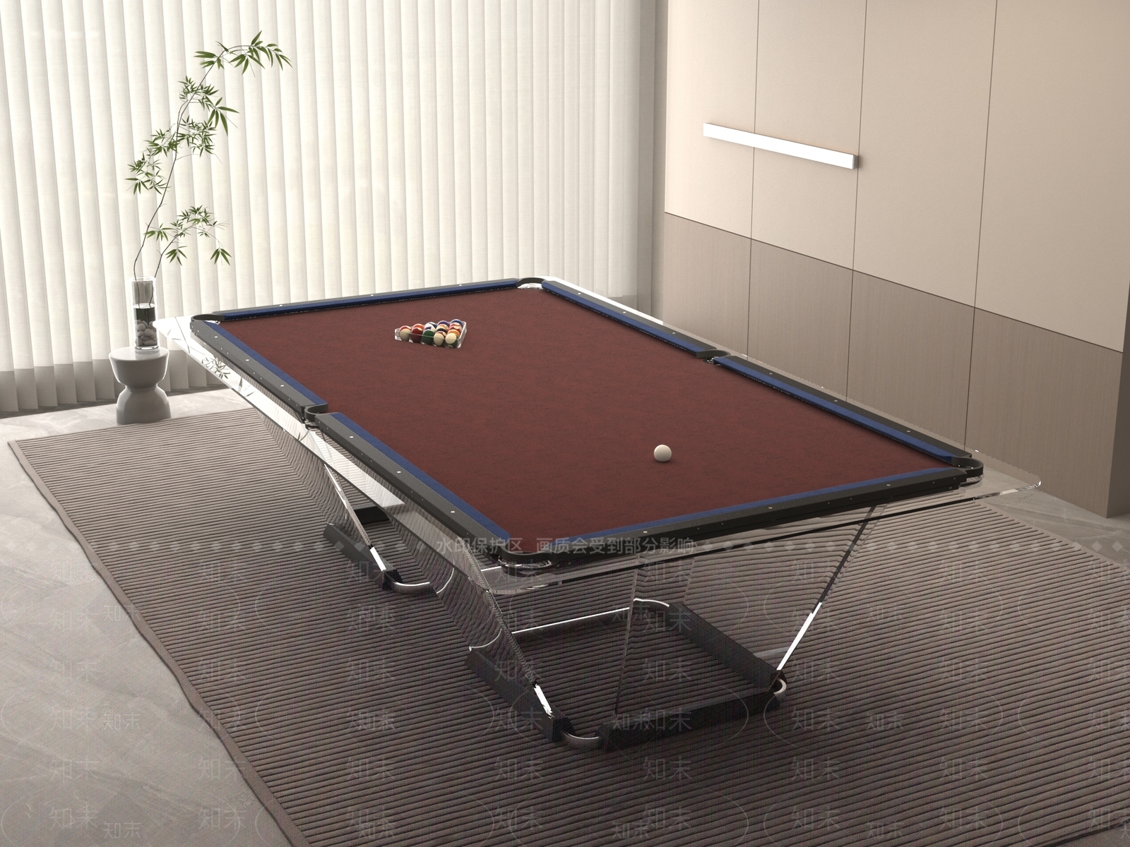台球桌SU模型下载【ID:1194662206】