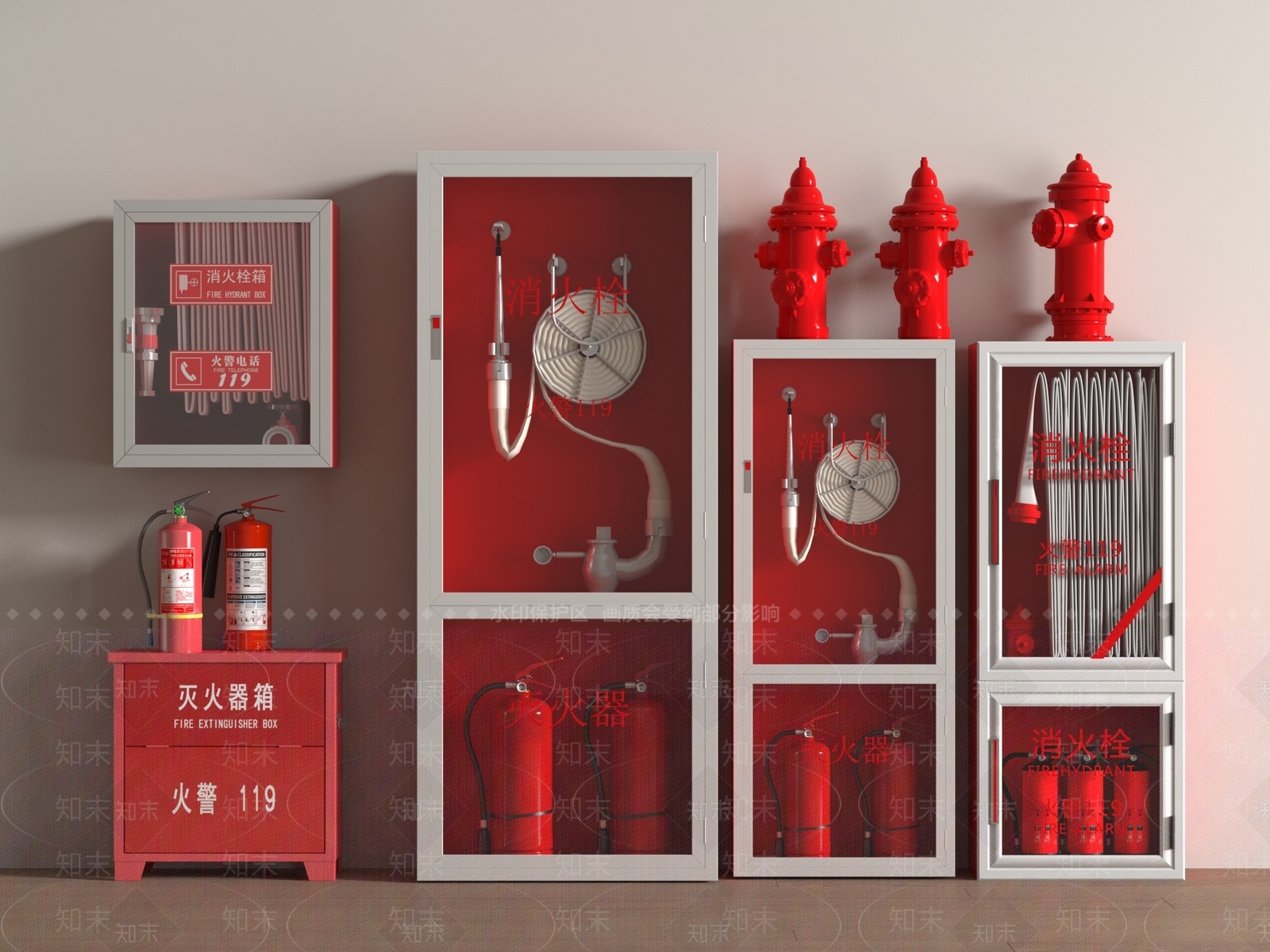 公用器材3D模型下载【ID:1194662463】