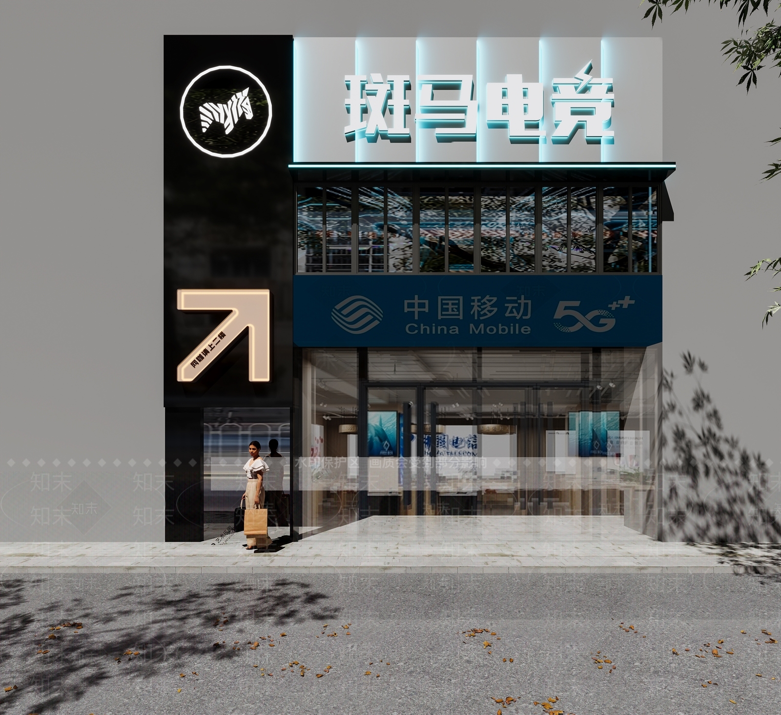 现代门头3D模型下载【ID:1194665001】