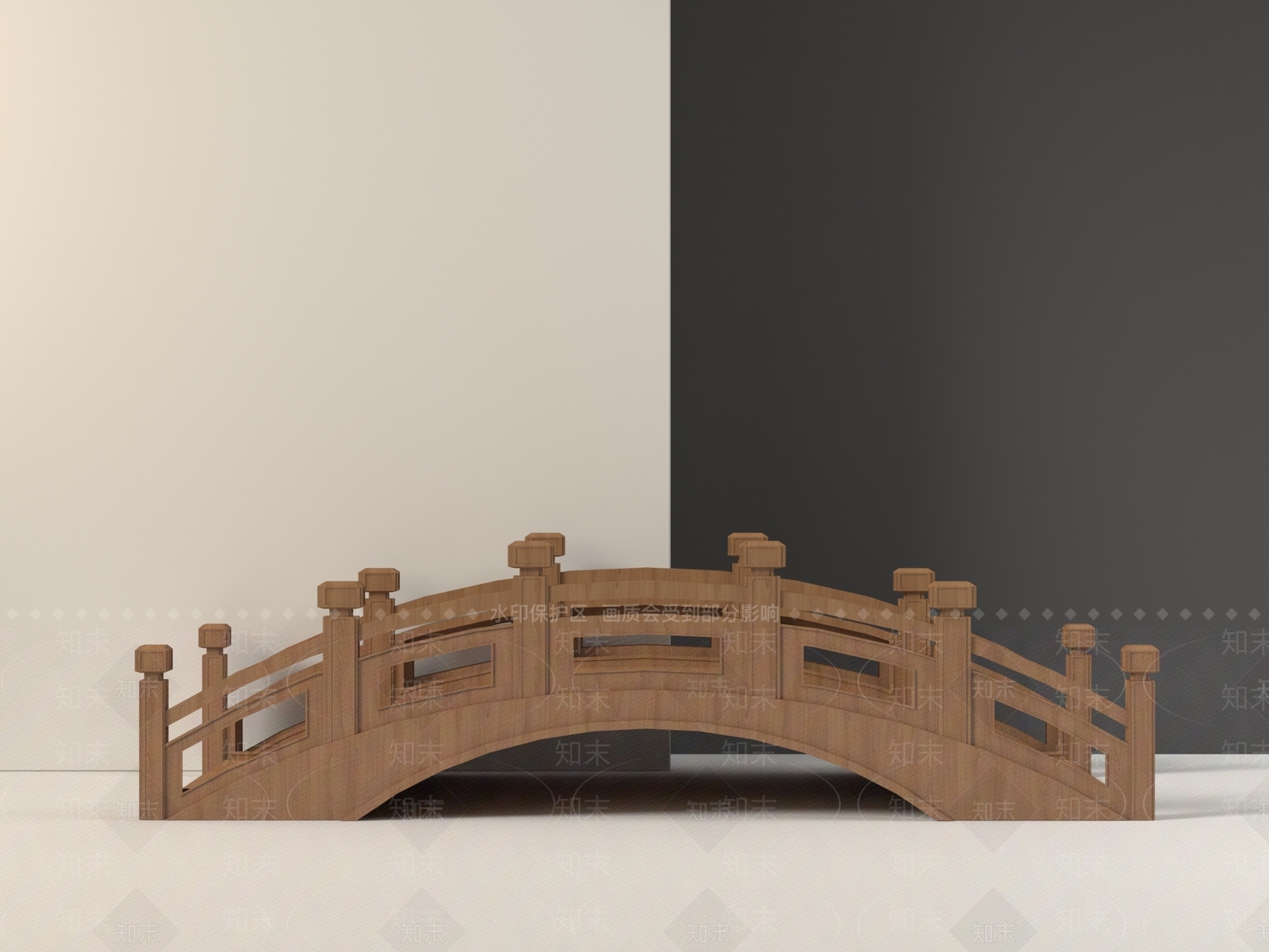 新中式桥3D模型下载【ID:1194665368】