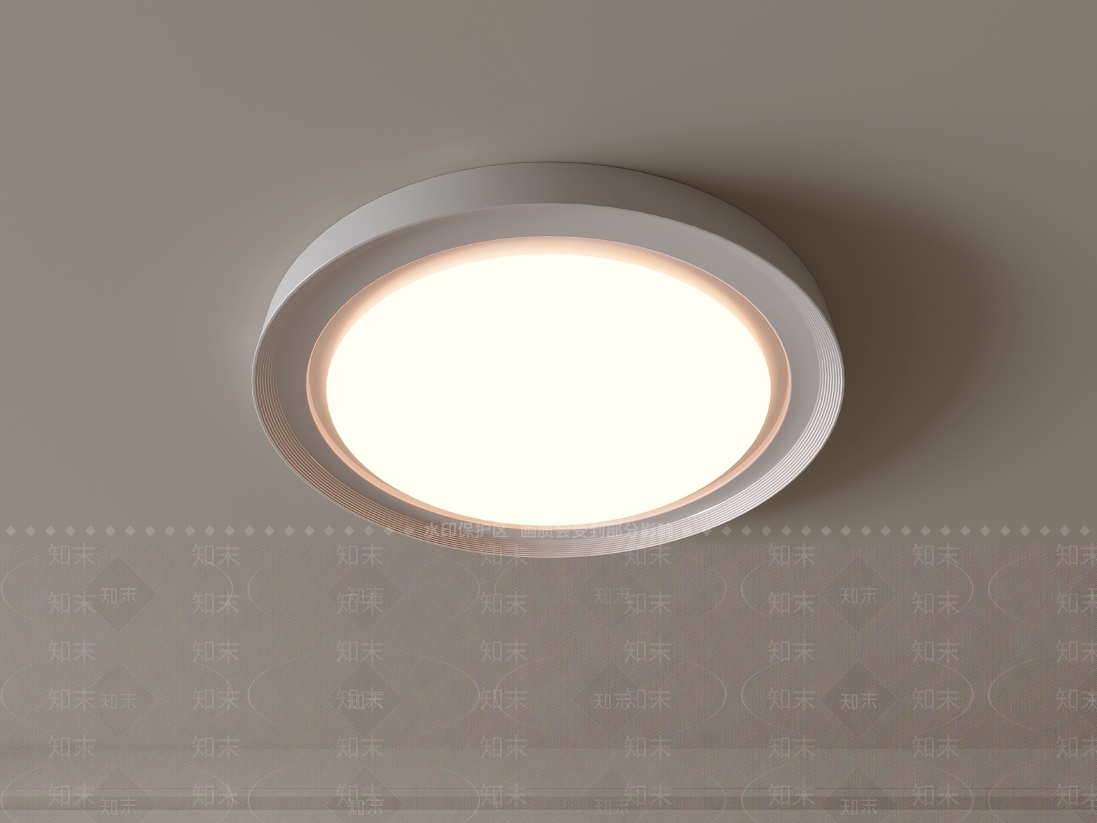 现代吸顶灯3D模型下载【ID:1194666585】