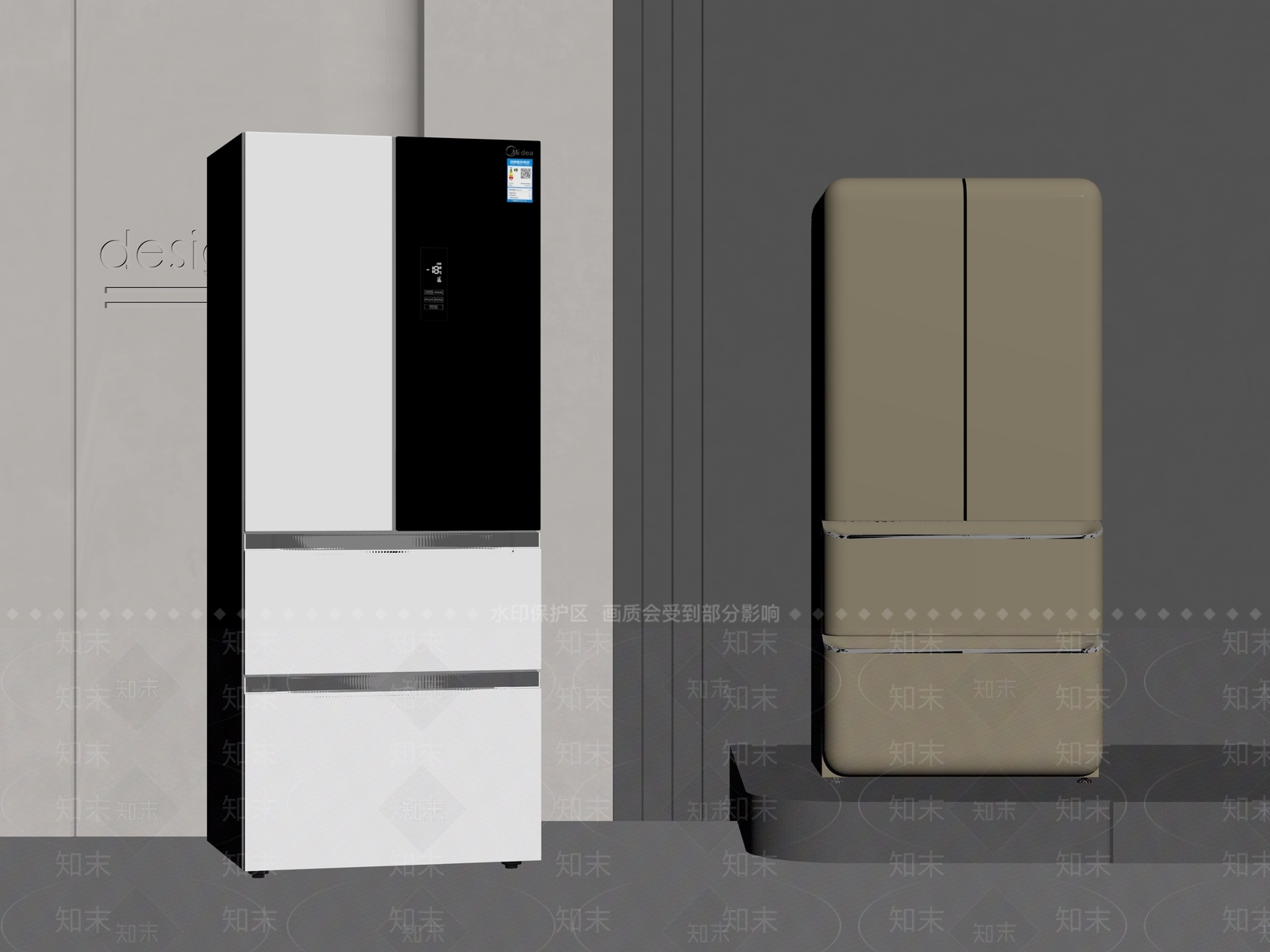 冰箱SU模型下载【ID:1194668386】