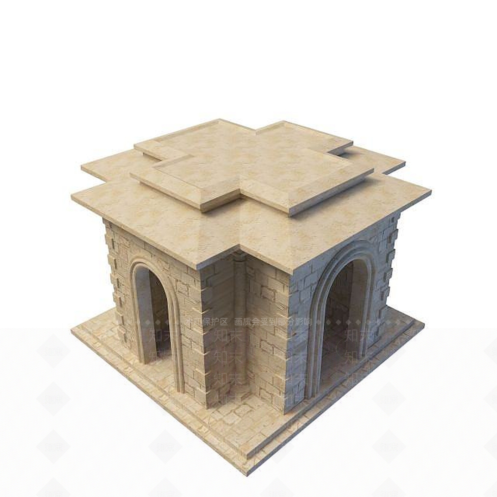 现代园林小品3D模型下载【ID:1194668611】