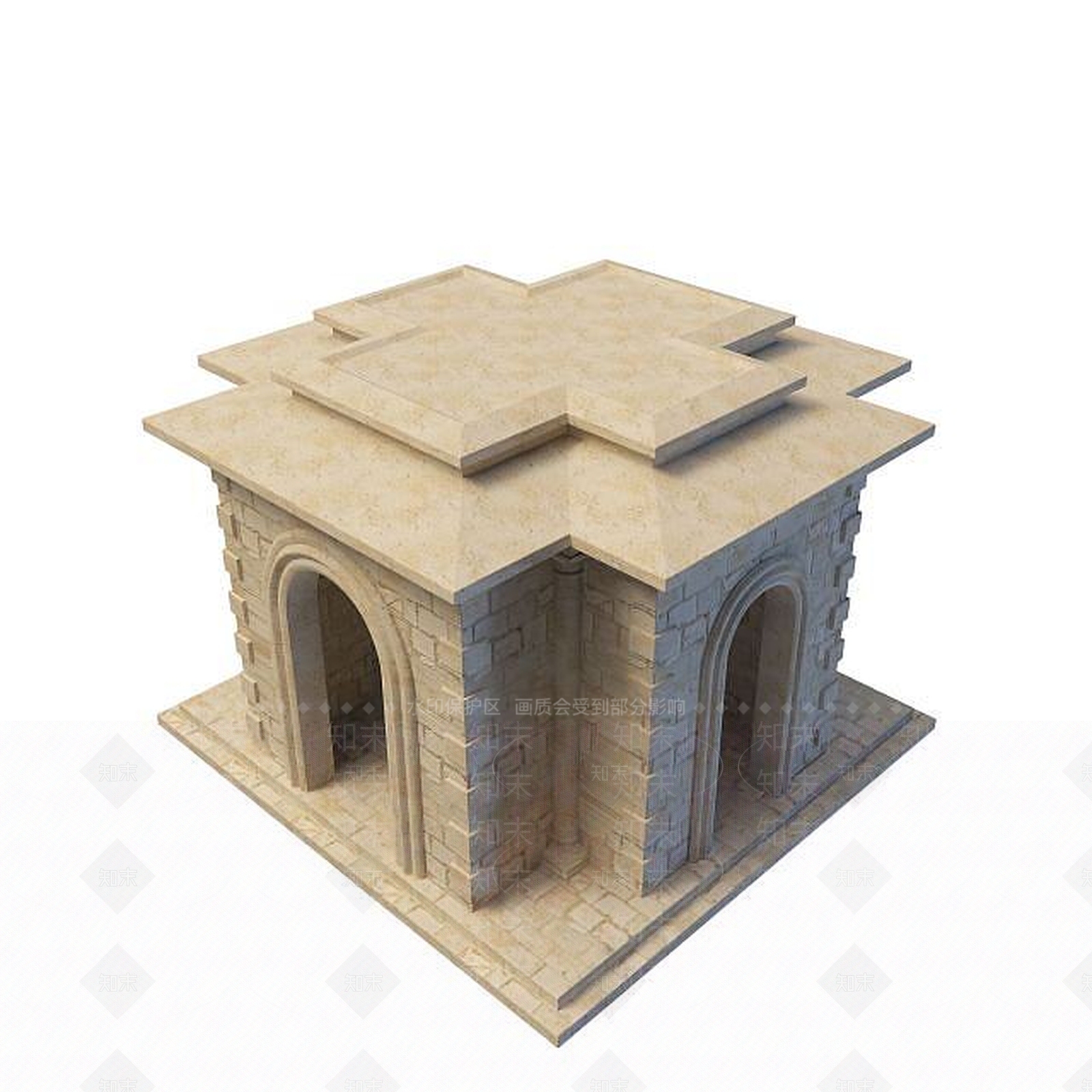 现代园林小品3D模型下载【ID:1194668611】