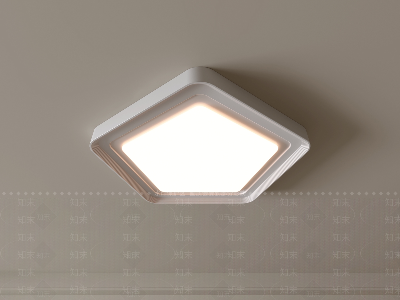现代吸顶灯3D模型下载【ID:1194668880】