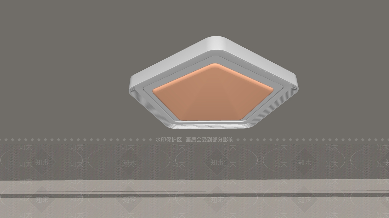 现代吸顶灯SU模型下载【ID:1194668874】