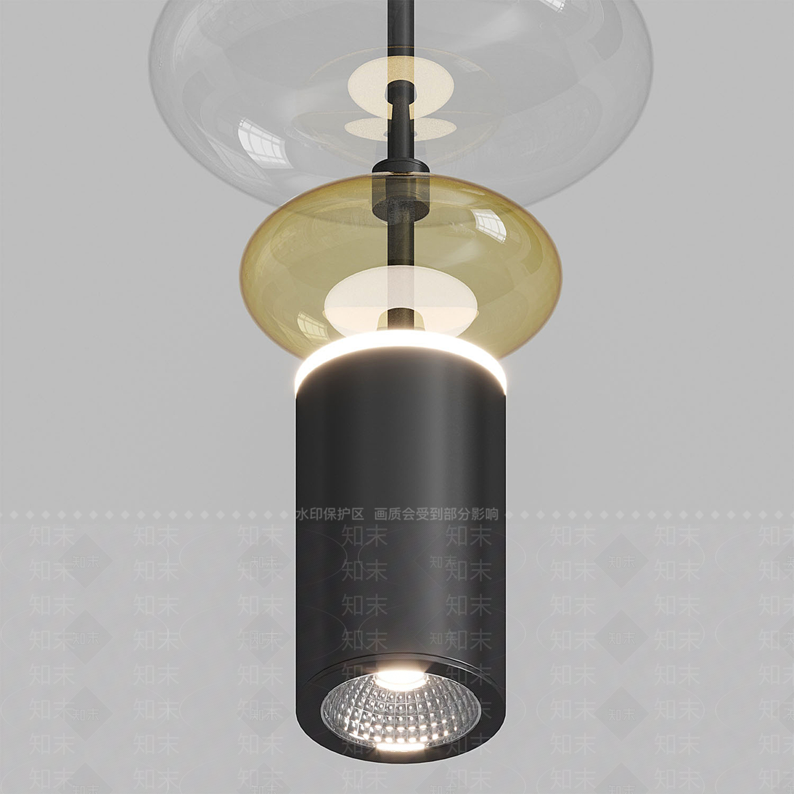 现代欧式客厅吸顶灯3D模型下载【ID:1194669899】